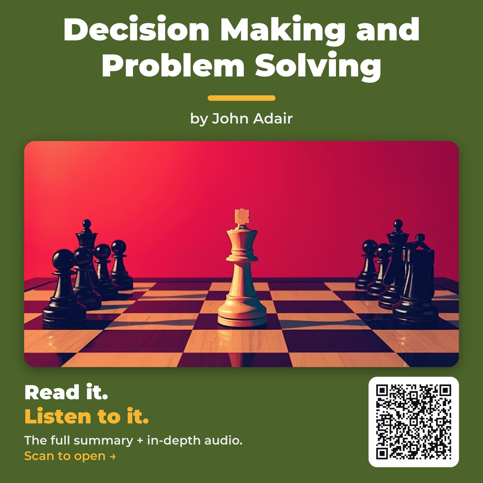 Decision Making and Problem Solving — by John Adair