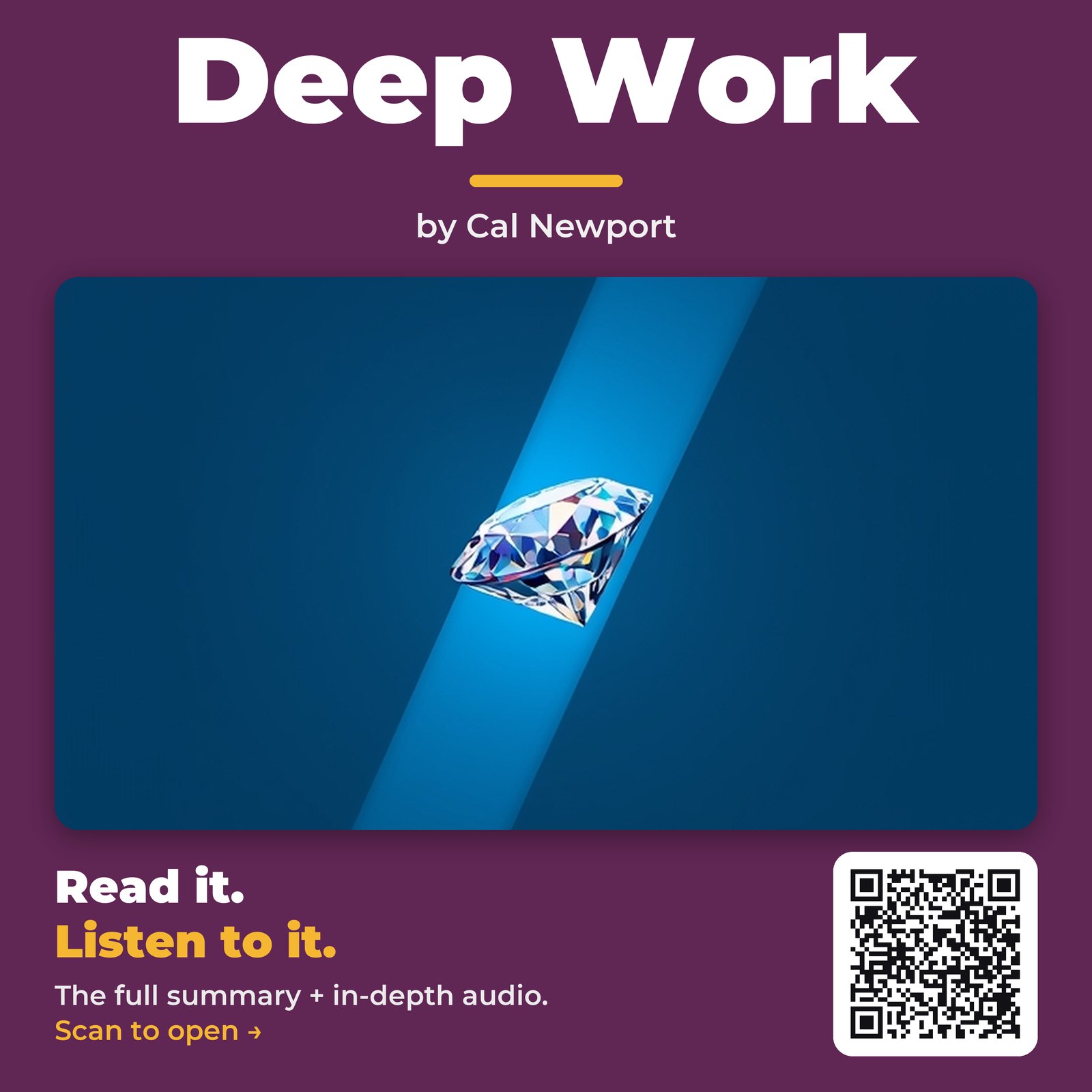 Deep Work — by Cal Newport