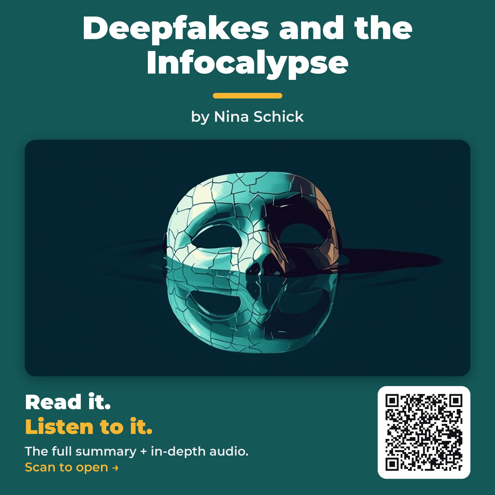 Deepfakes and the Infocalypse — by Nina Schick
