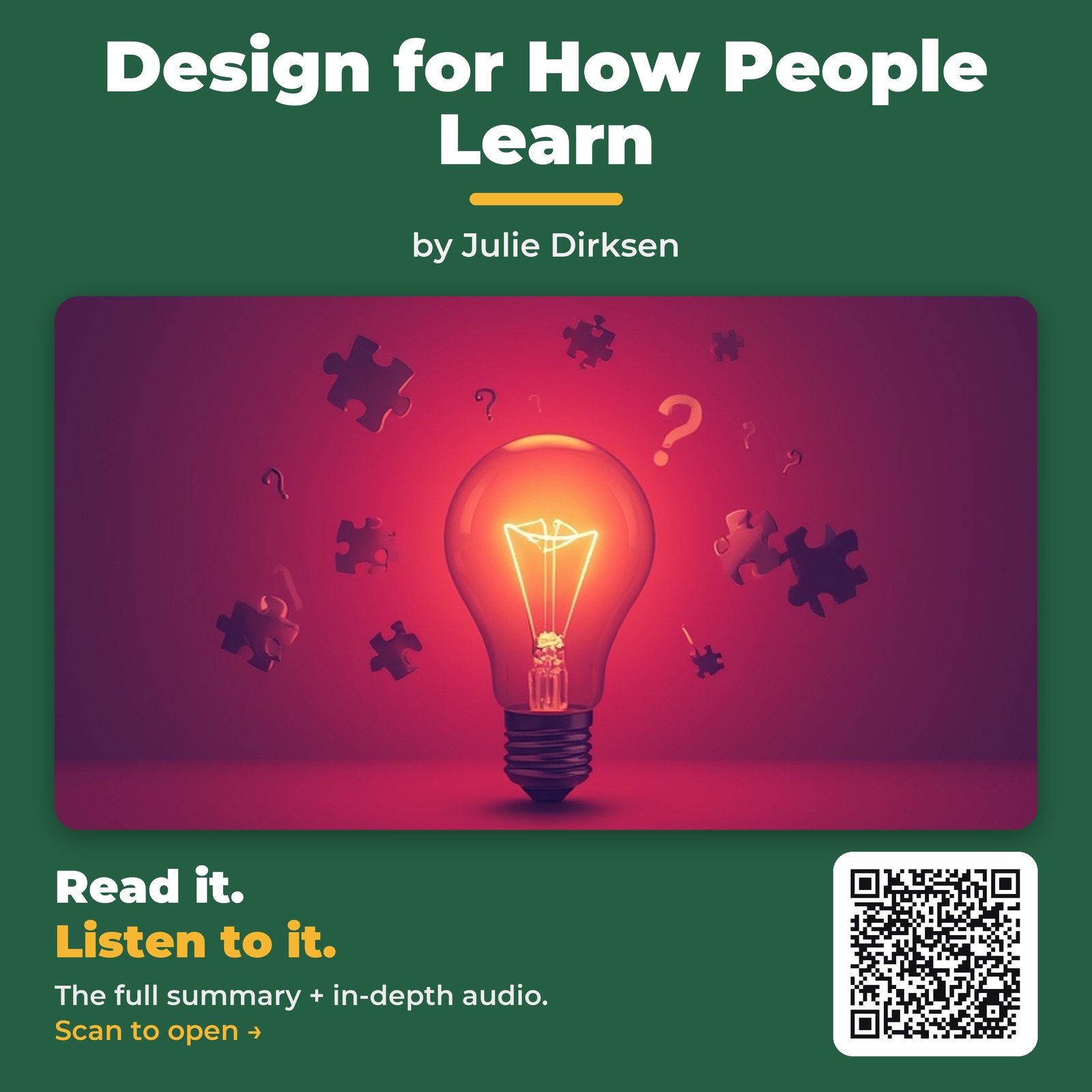 Design for How People Learn — by Julie Dirksen