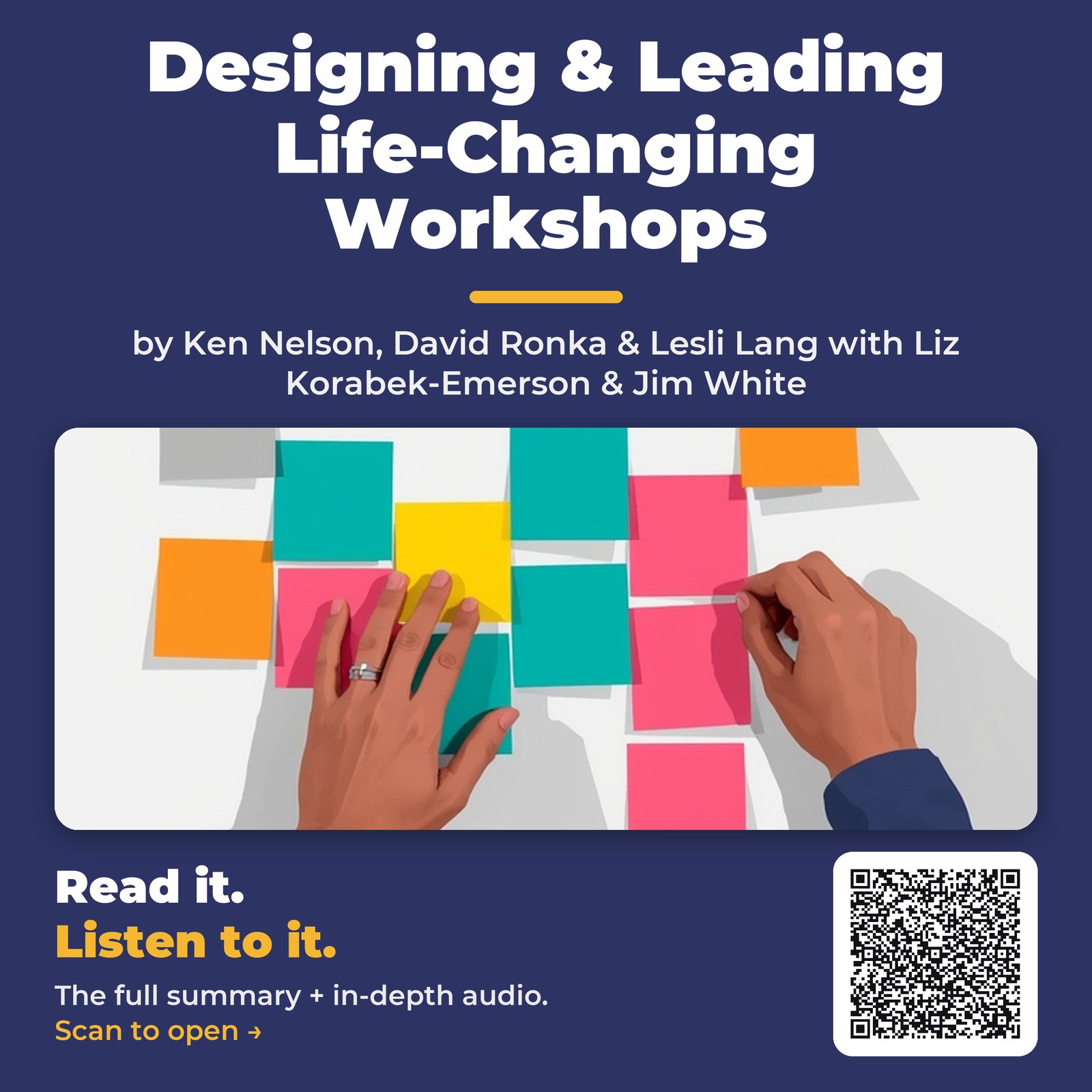 Designing & Leading Life-Changing Workshops — by Ken Nelson, David Ronka & Lesli Lang with Liz Korabek-Emerson & Jim White
