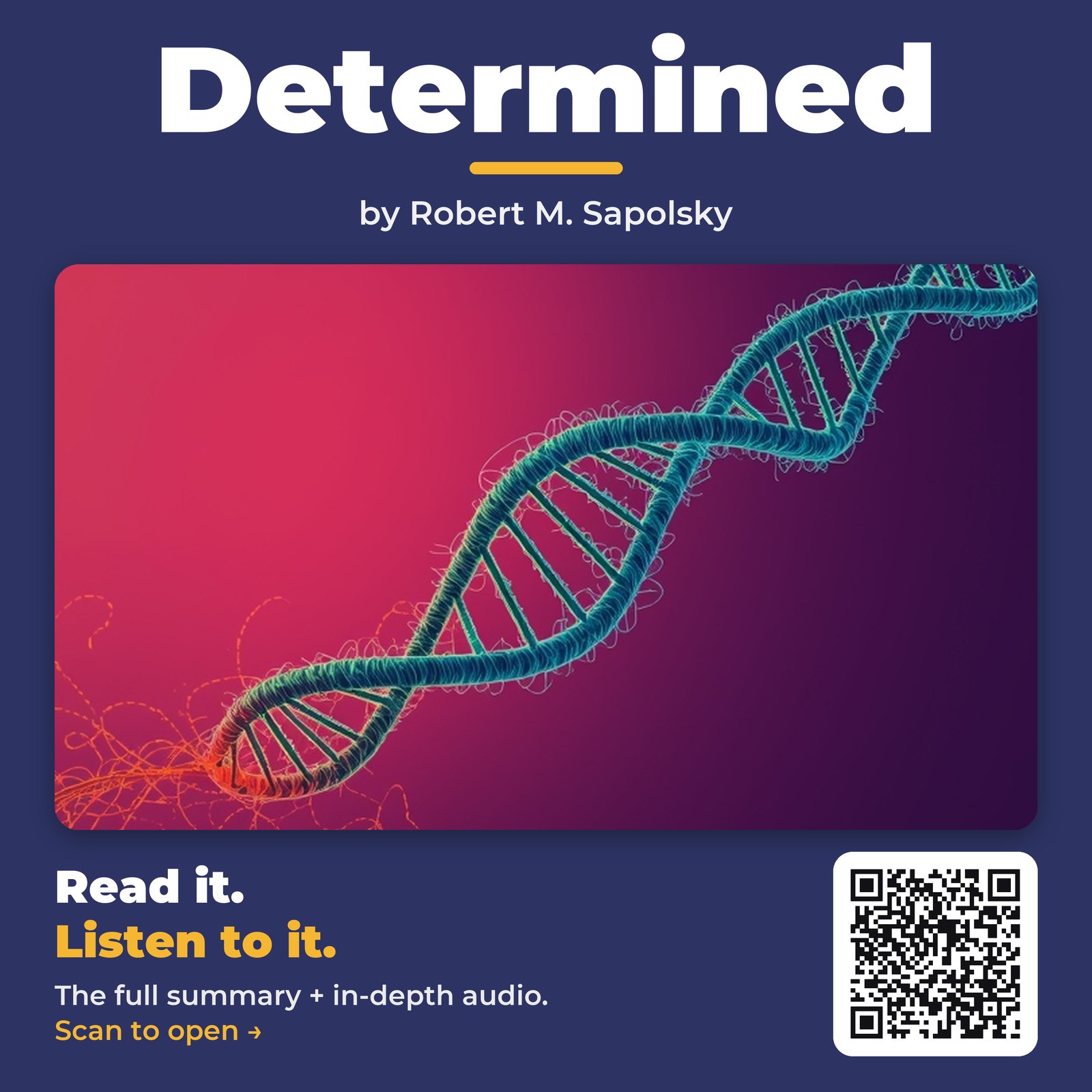 Determined — by Robert M. Sapolsky