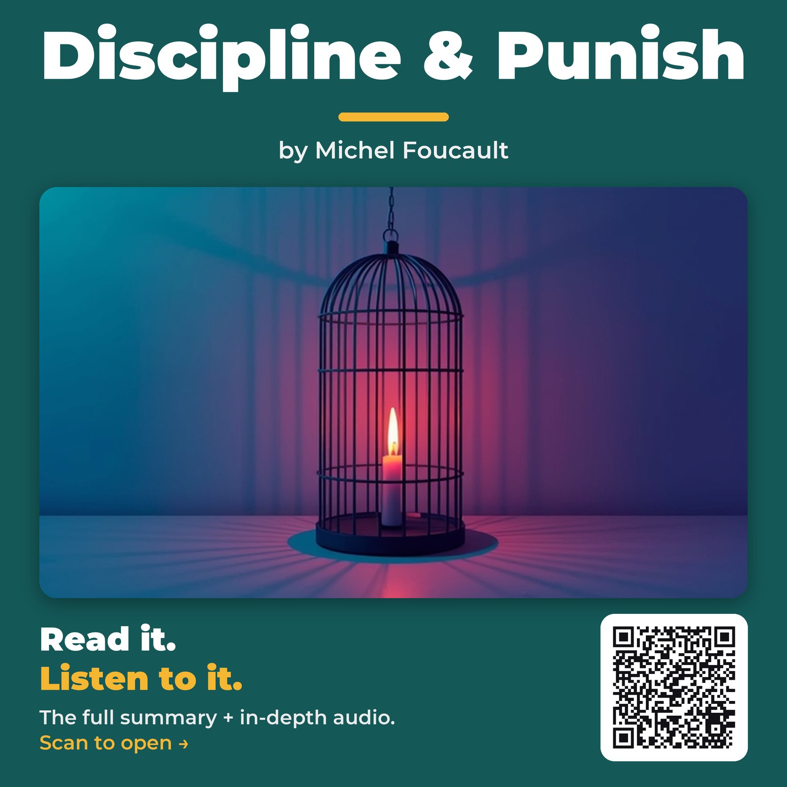 Discipline & Punish — by Michel Foucault