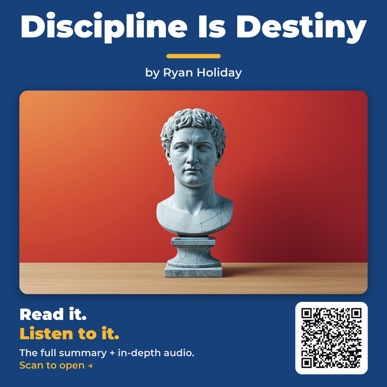 Discipline Is Destiny — by Ryan Holiday