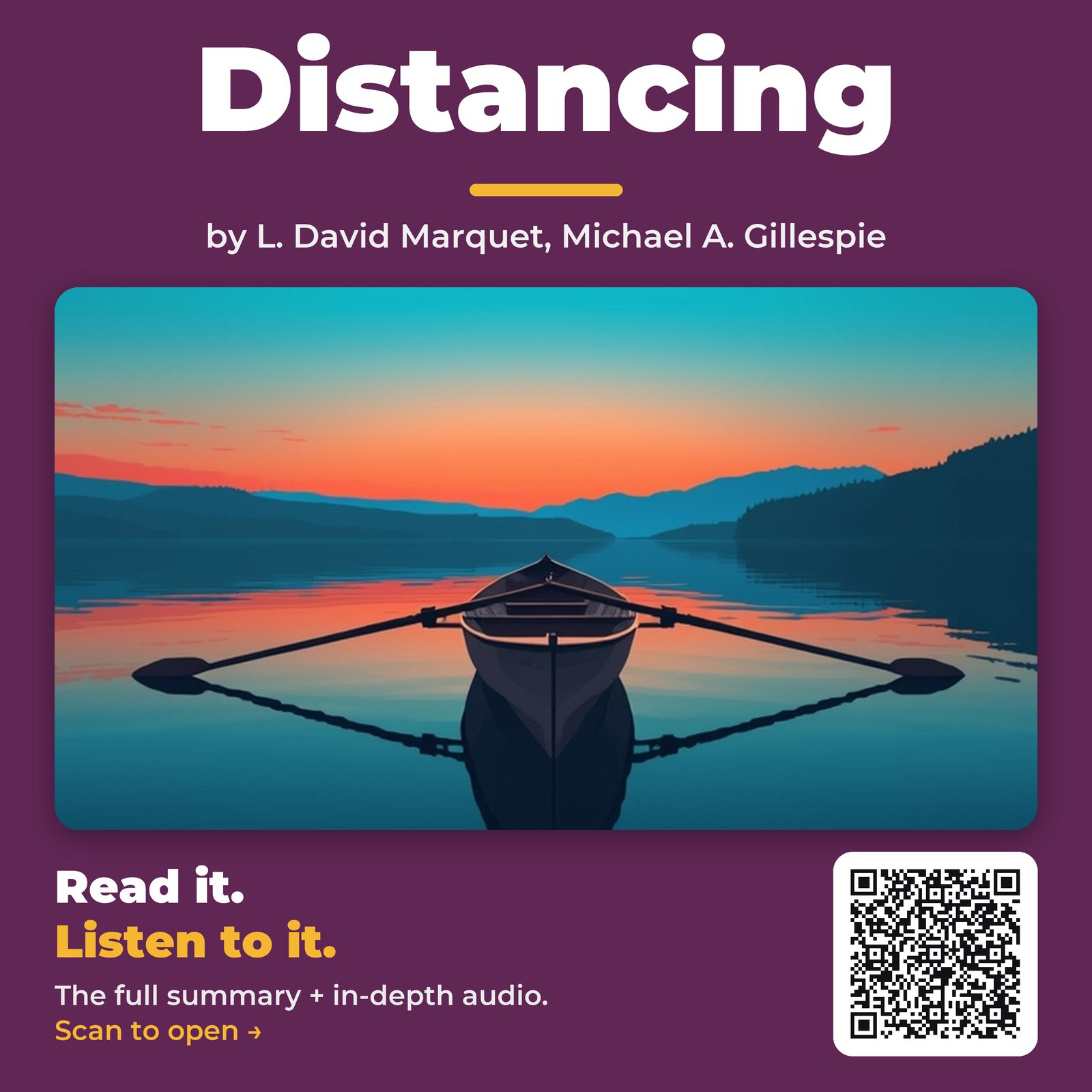 Distancing — by L. David Marquet, Michael A. Gillespie