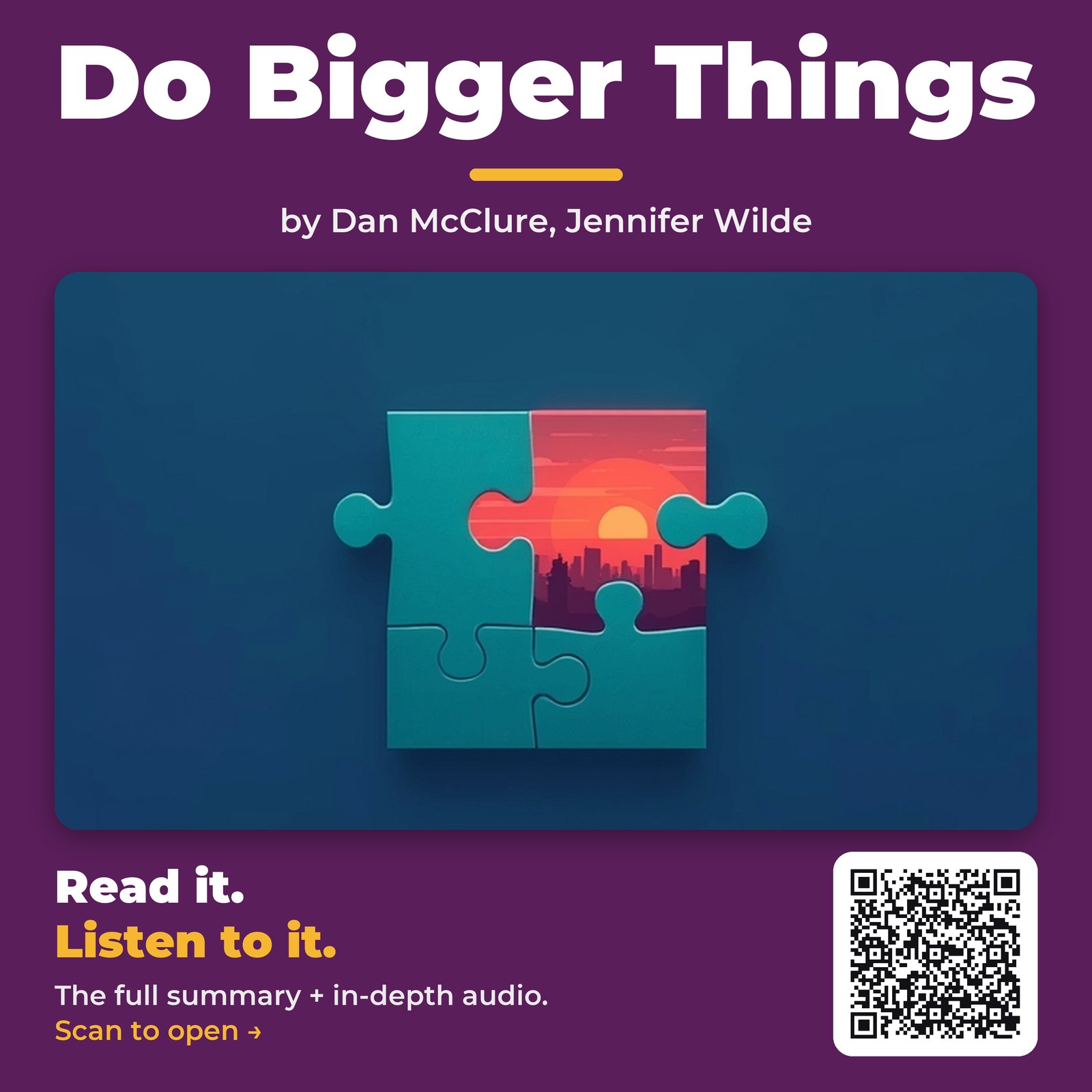 Do Bigger Things — by Dan McClure, Jennifer Wilde