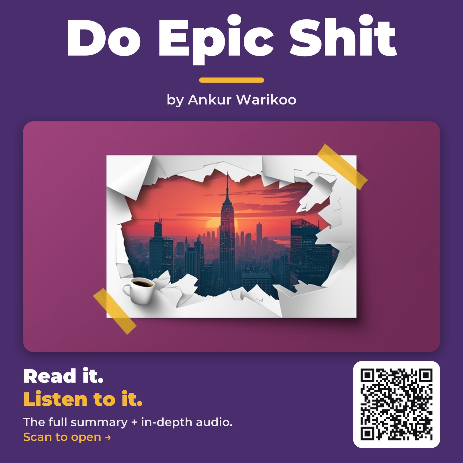 Do Epic Shit — by Ankur Warikoo