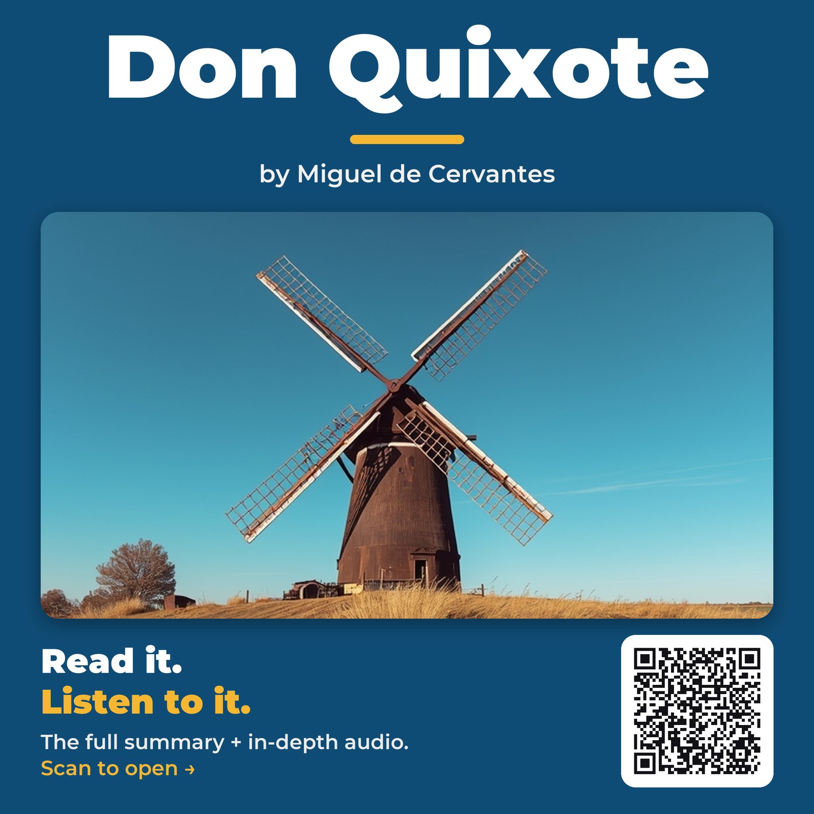 Don Quixote — by Miguel de Cervantes