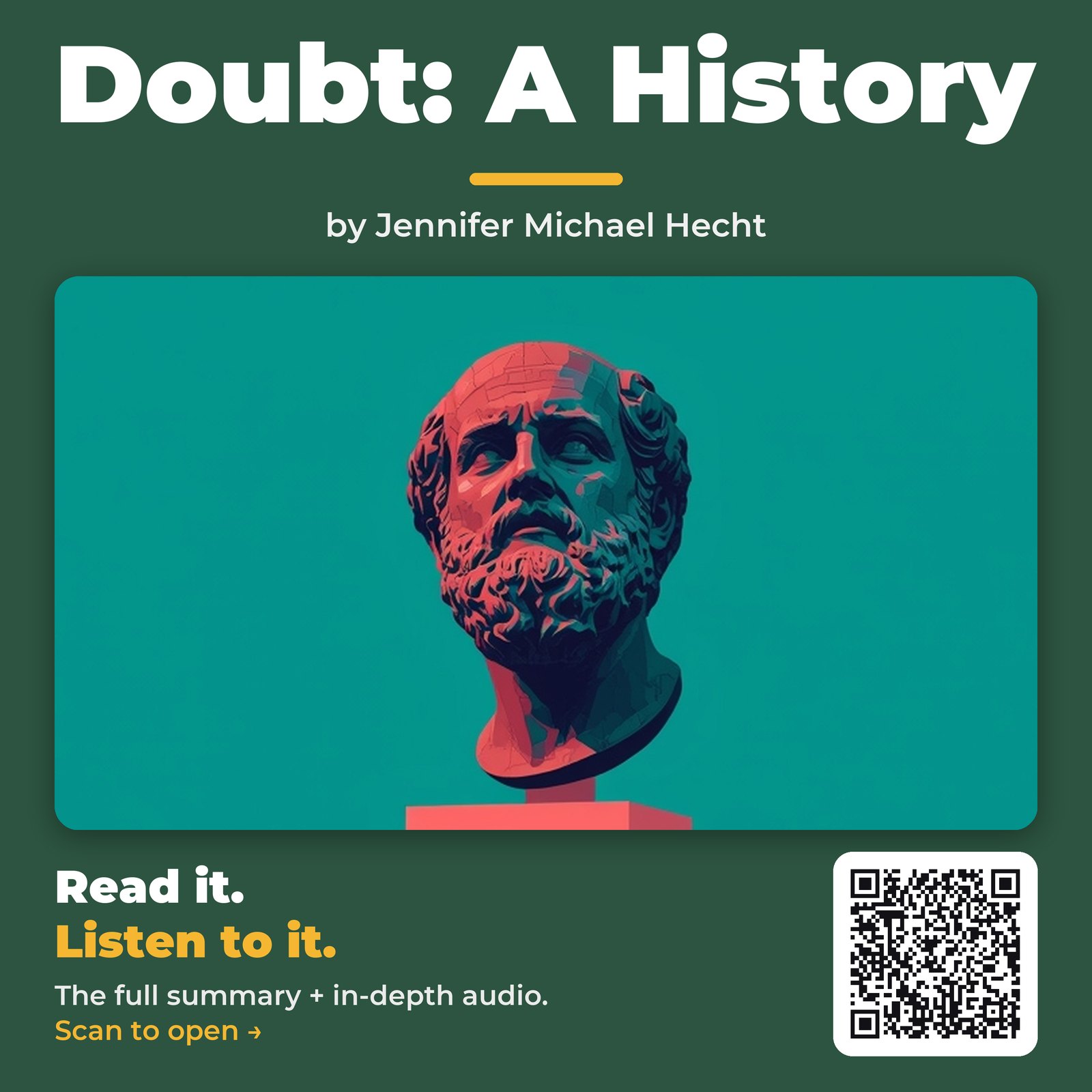 Doubt: A History — by Jennifer Michael Hecht