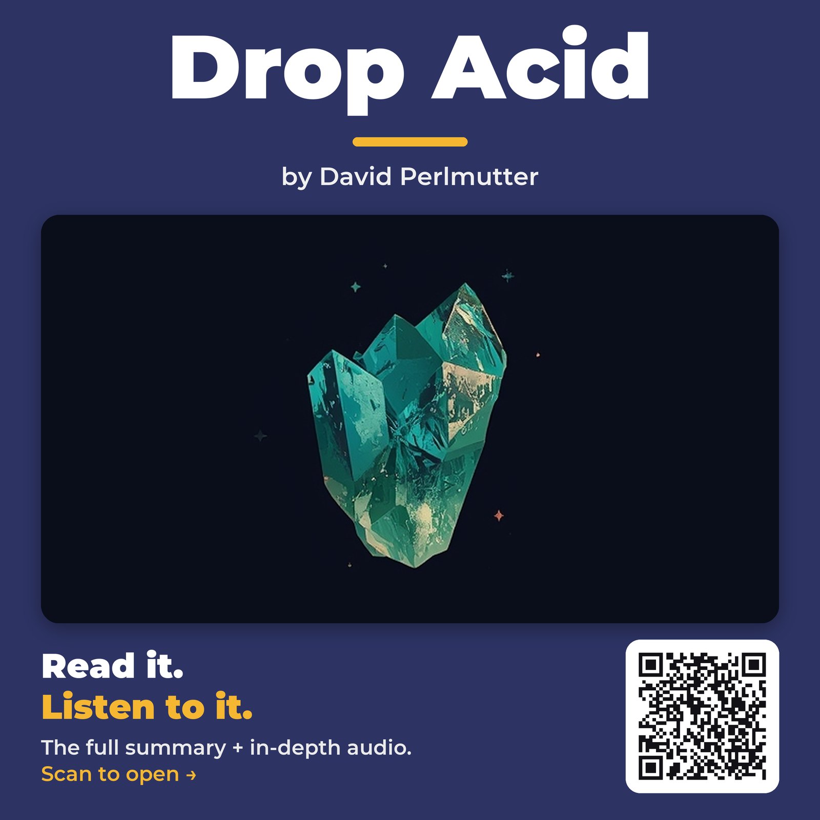 Drop Acid — by David Perlmutter