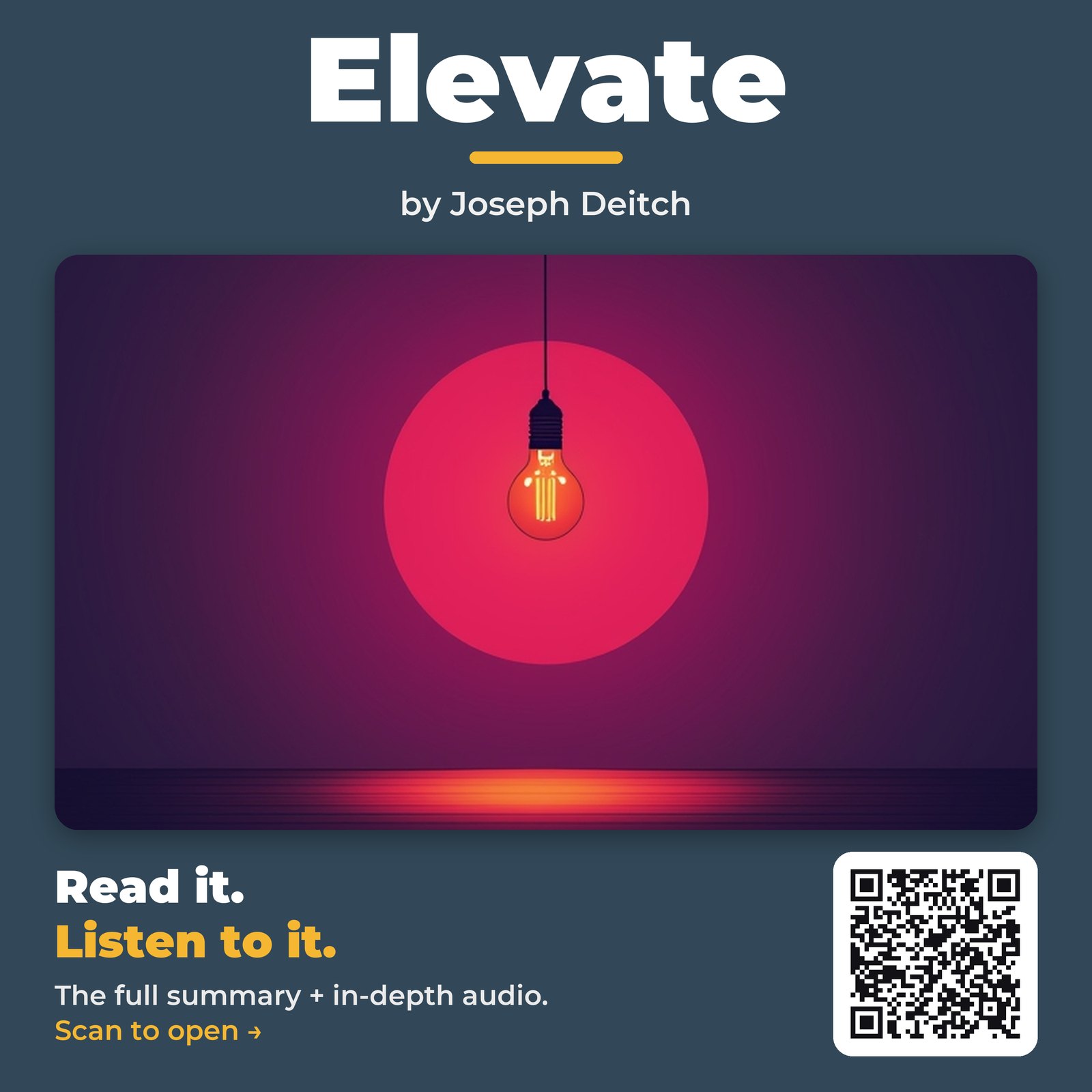 Elevate — by Joseph Deitch