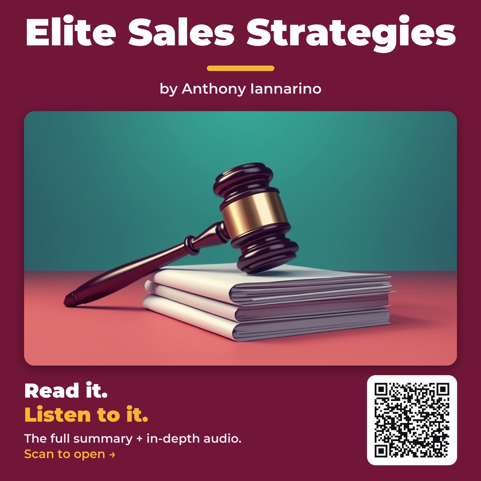 Elite Sales Strategies — by Anthony Iannarino