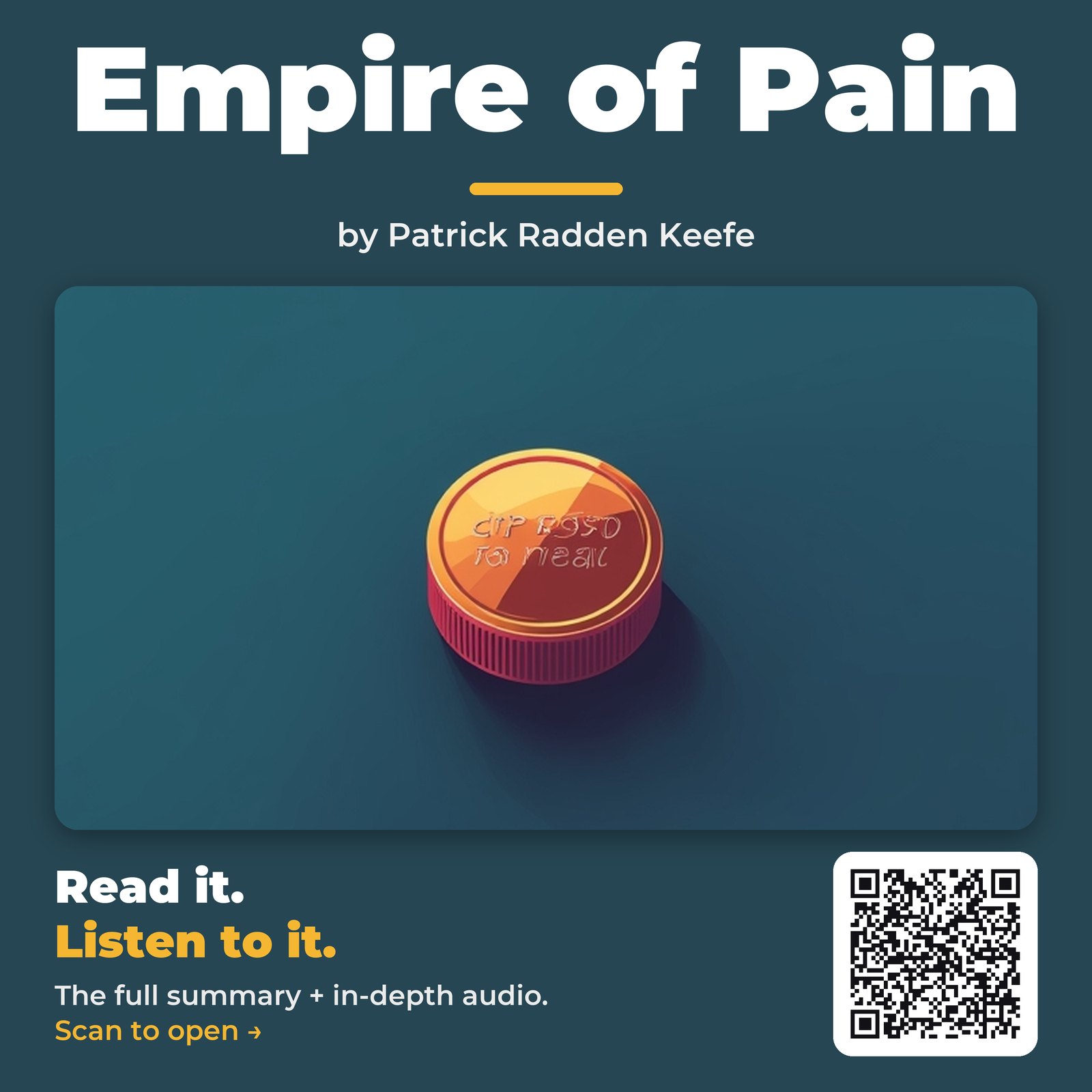 Empire of Pain — by Patrick Radden Keefe