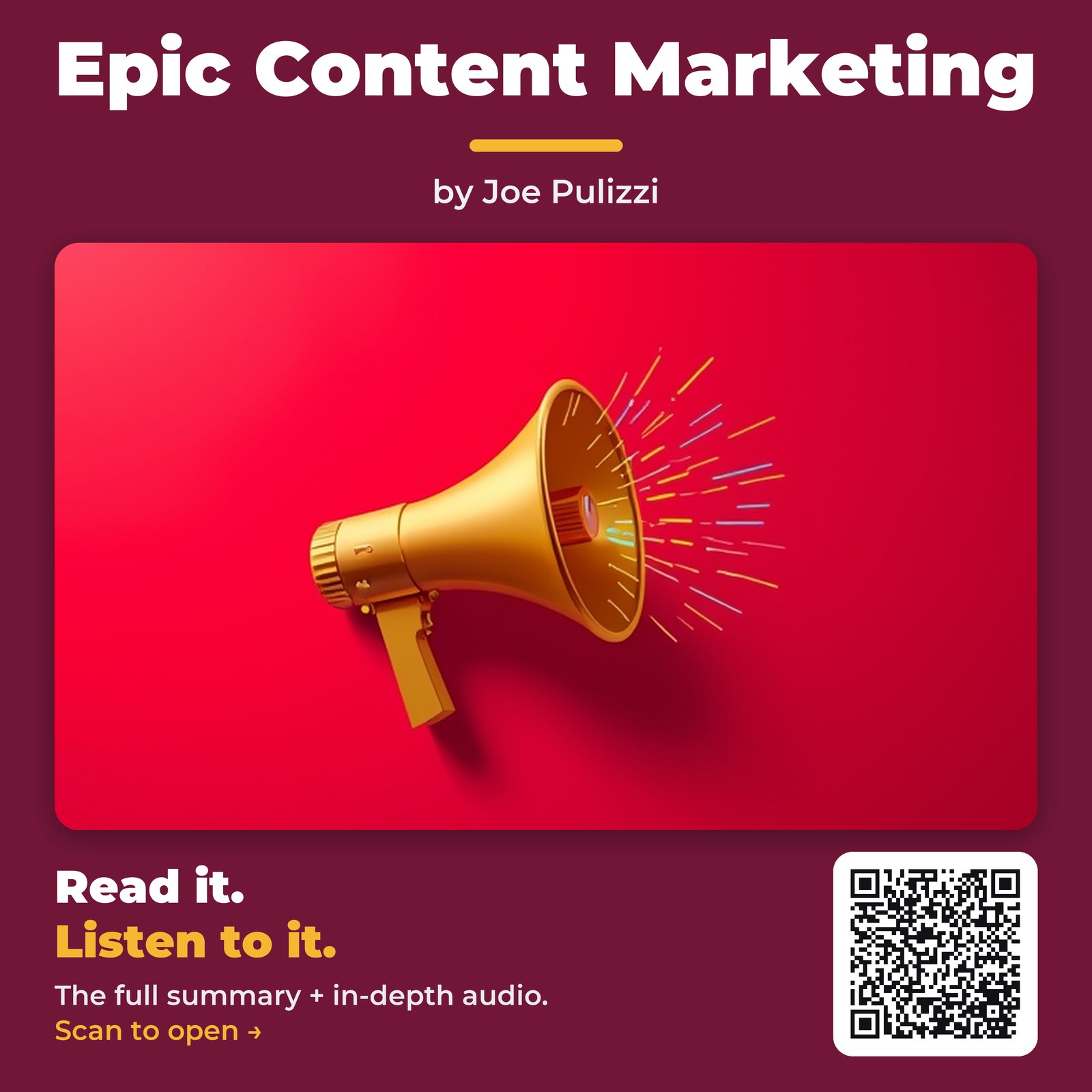 Epic Content Marketing — by Joe Pulizzi