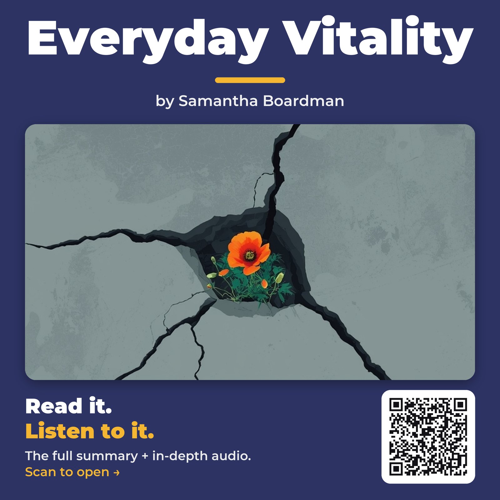 Everyday Vitality — by Samantha Boardman