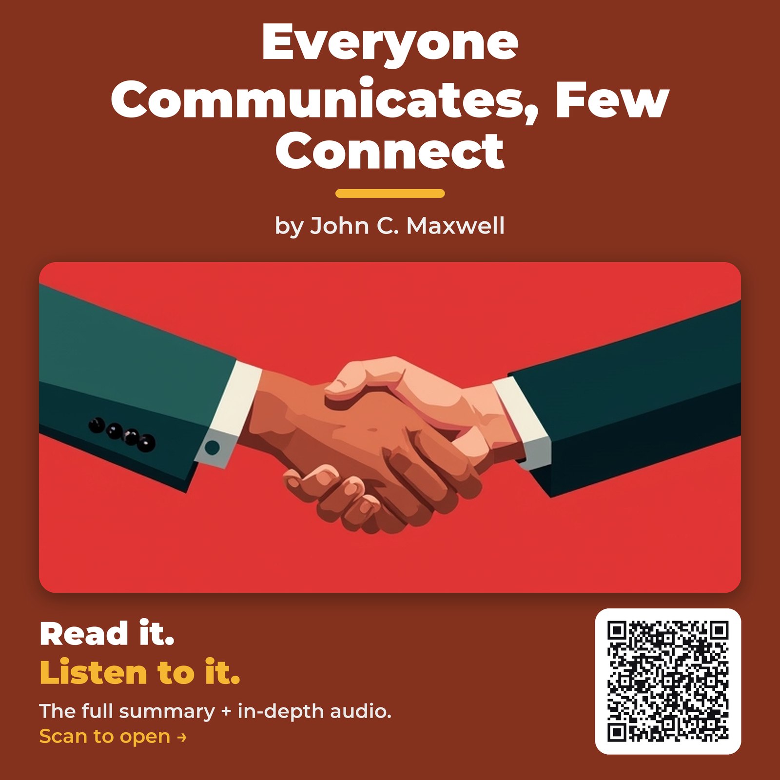 Everyone Communicates, Few Connect — by John C. Maxwell