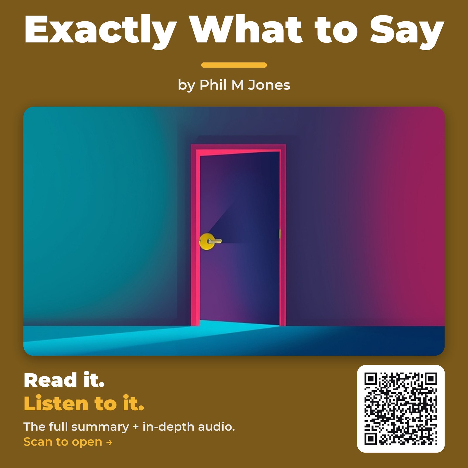Exactly What to Say — by Phil M Jones