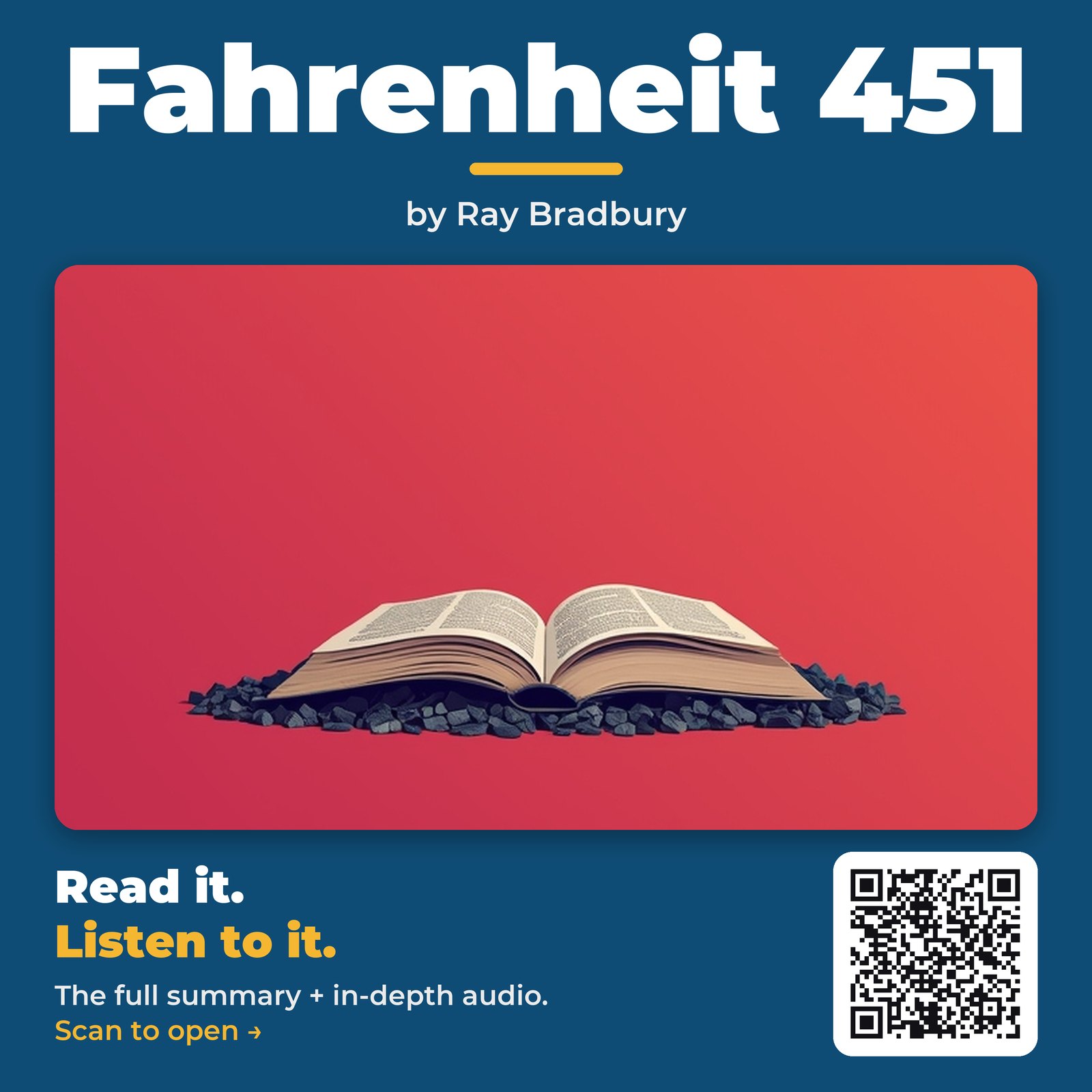 Fahrenheit 451 — by Ray Bradbury