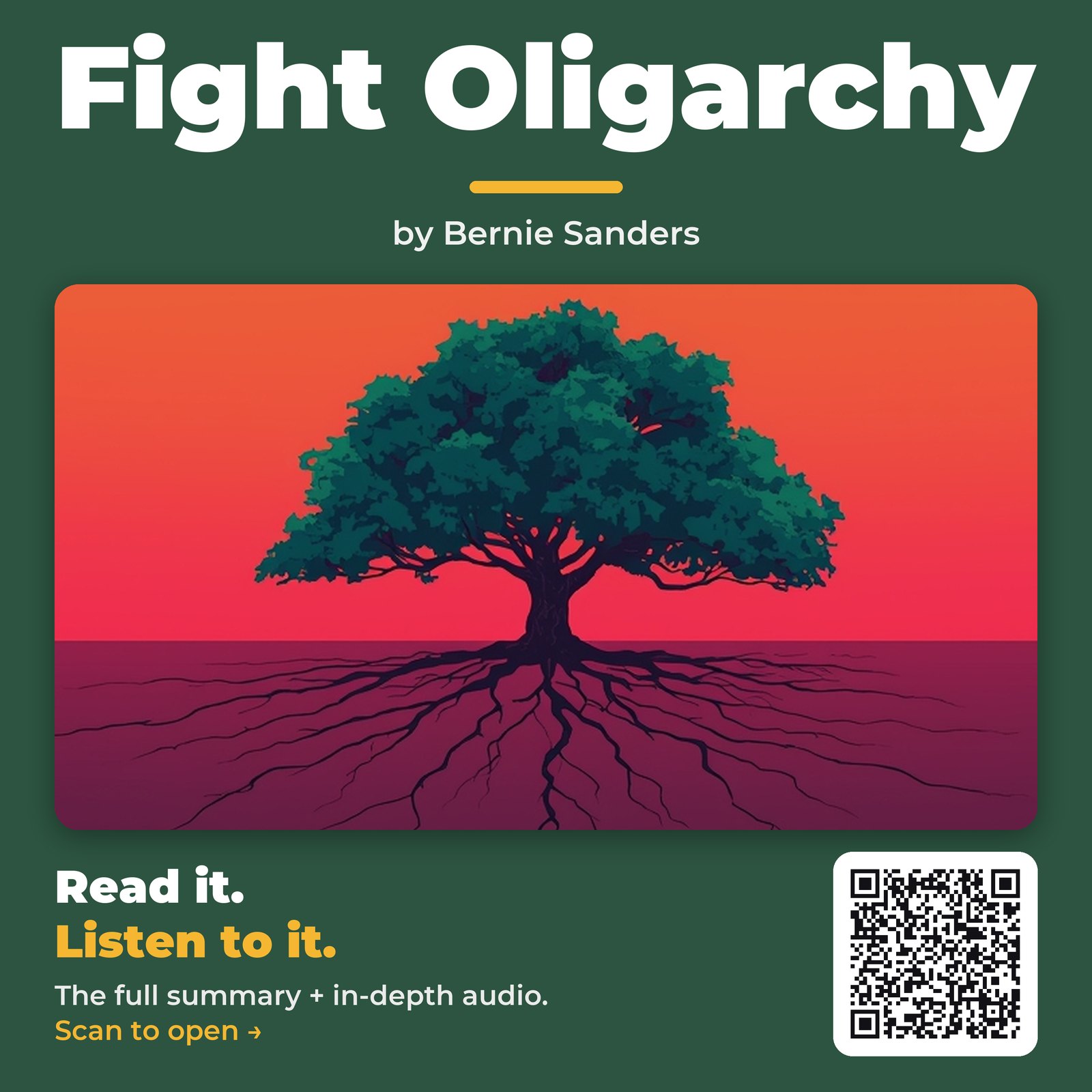 Fight Oligarchy — by Bernie Sanders