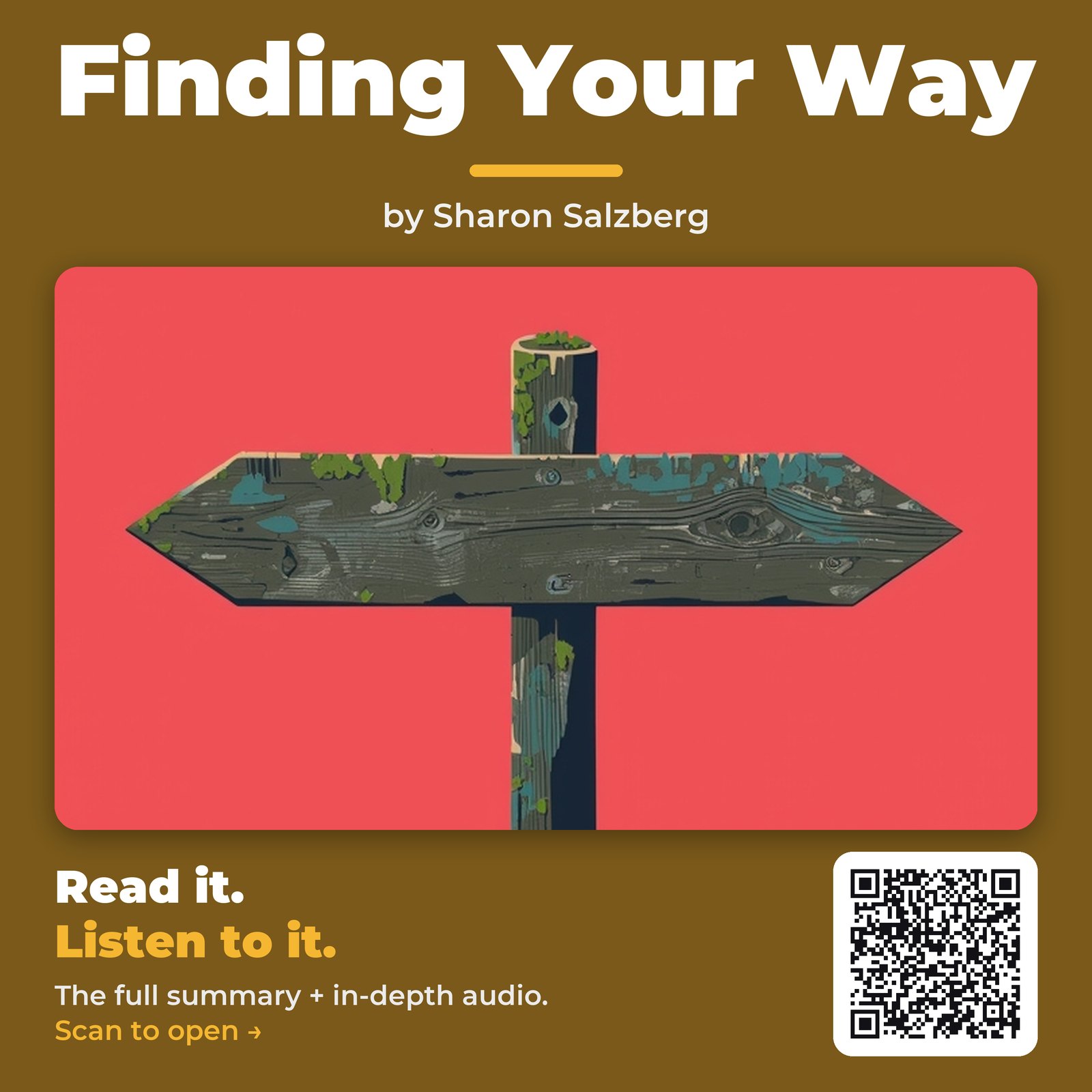 Finding Your Way — by Sharon Salzberg