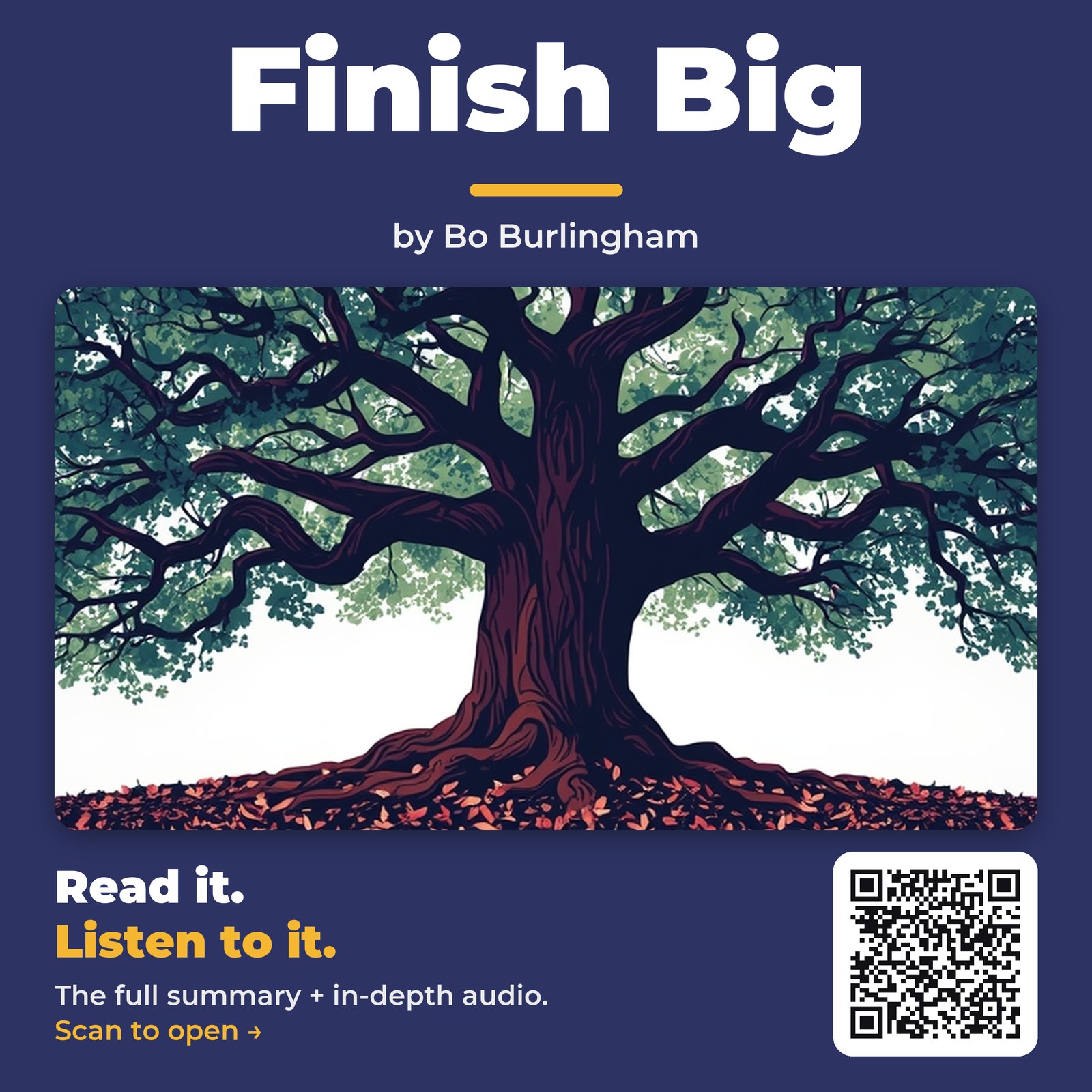 Finish Big — by Bo Burlingham