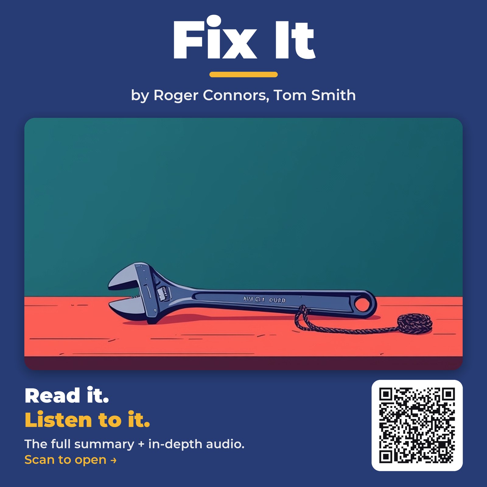 Fix It — by Roger Connors, Tom Smith