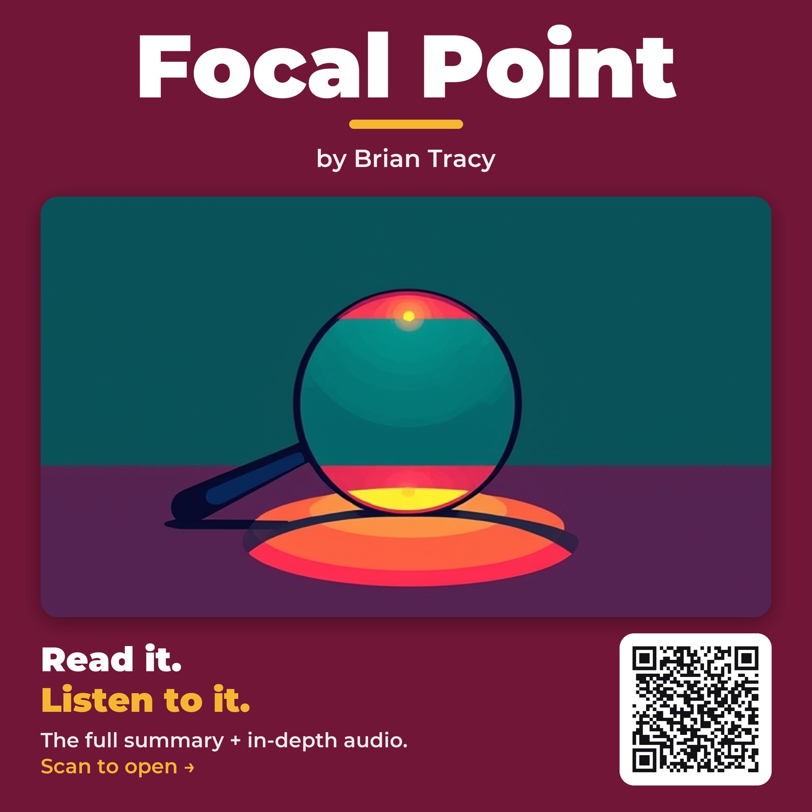 Focal Point — by Brian Tracy