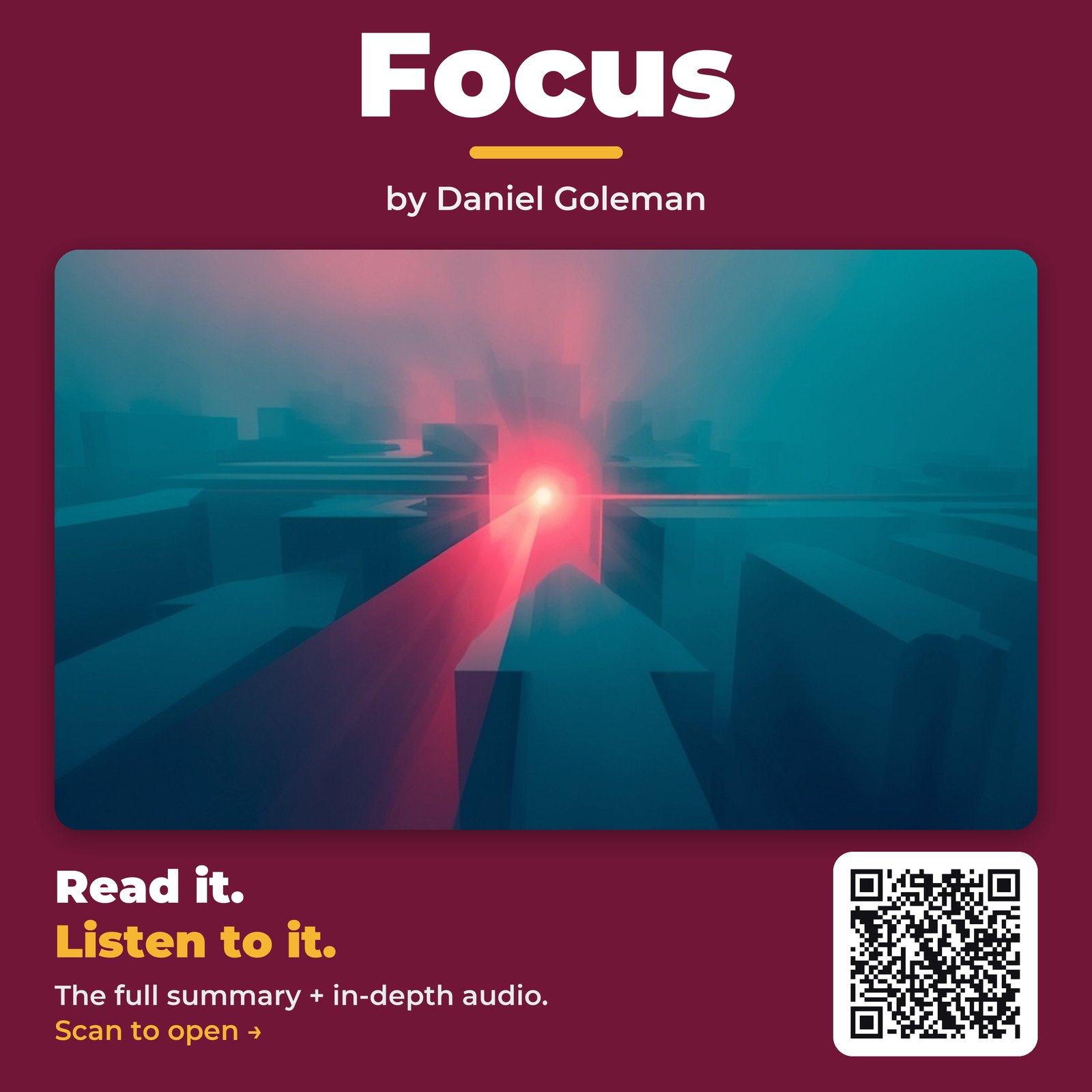 Focus — by Daniel Goleman