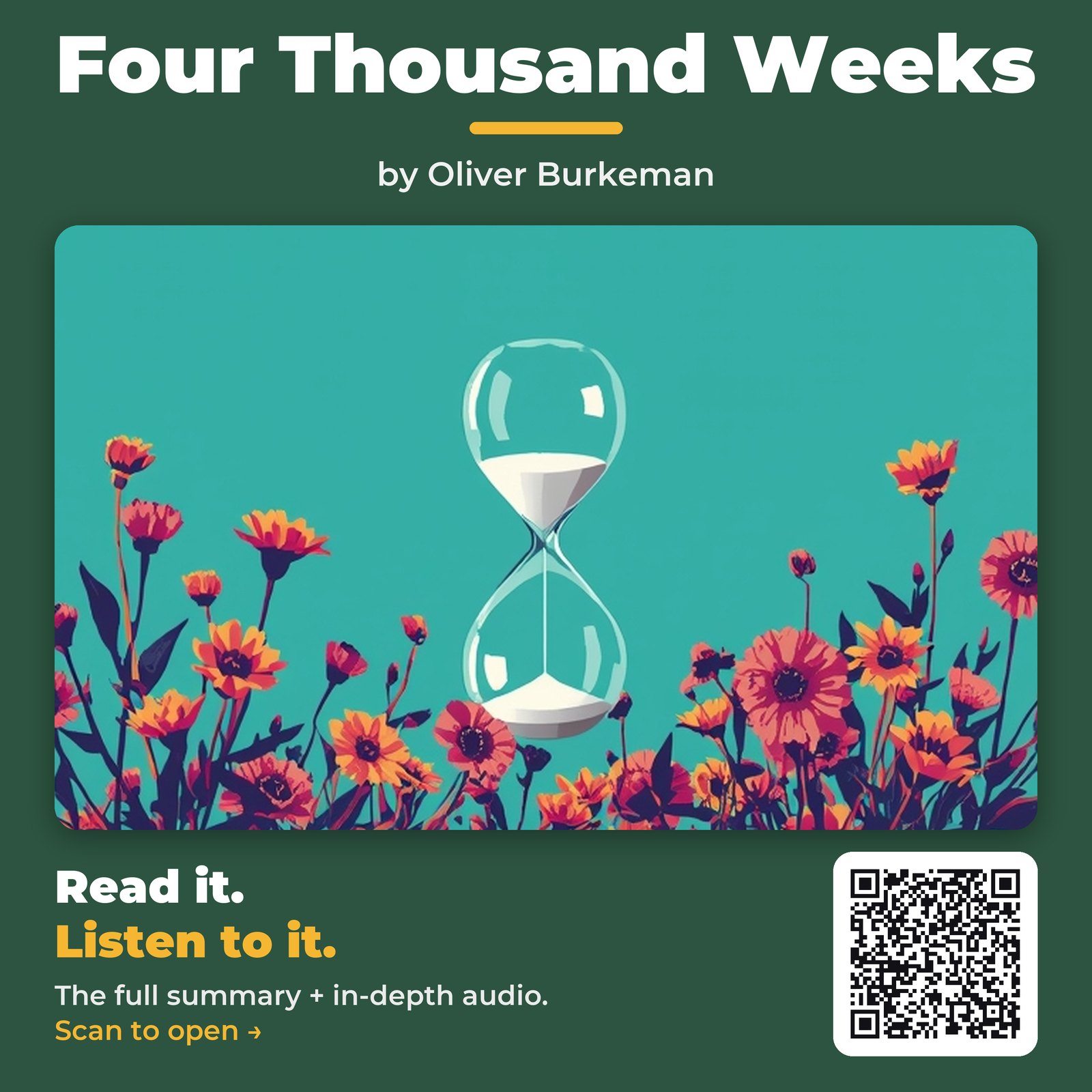 Four Thousand Weeks — by Oliver Burkeman