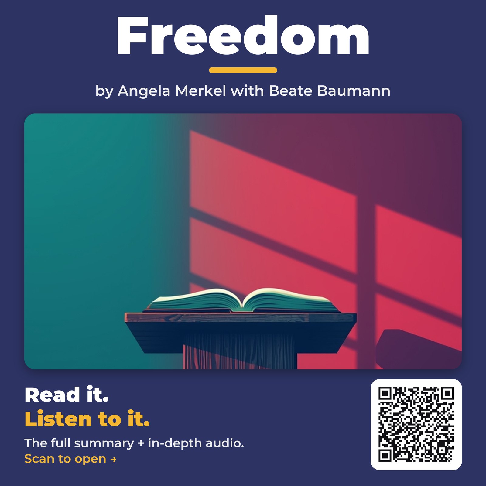 Freedom — by Angela Merkel with Beate Baumann