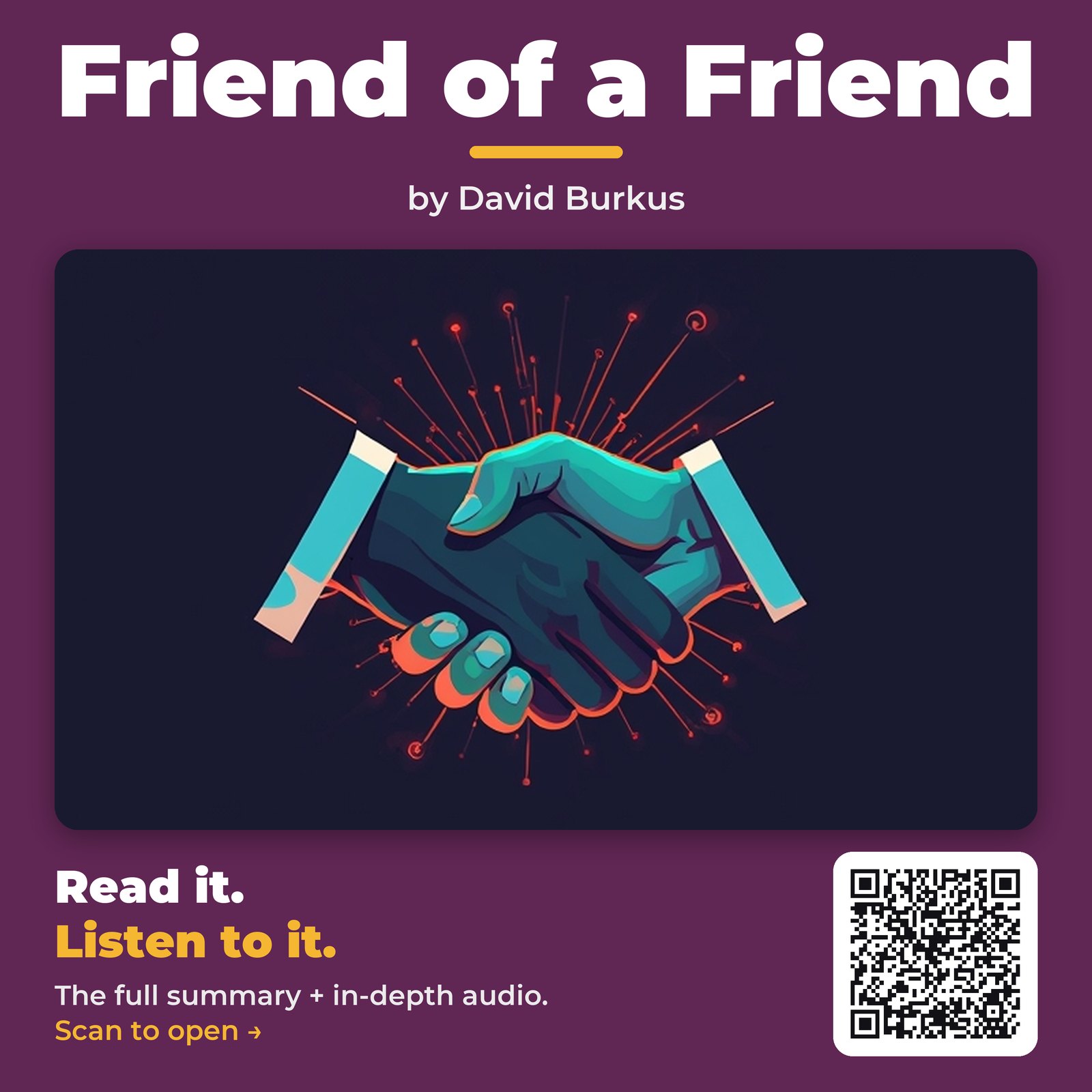 Friend of a Friend — by David Burkus