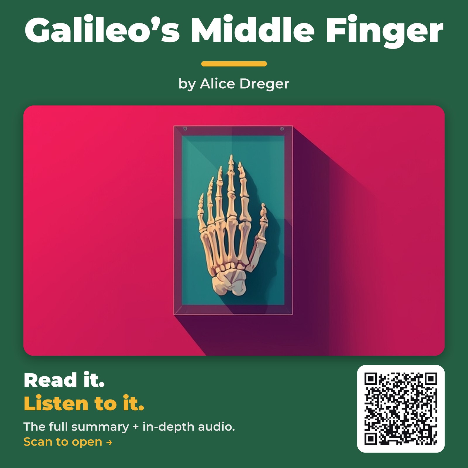Galileo’s Middle Finger — by Alice Dreger