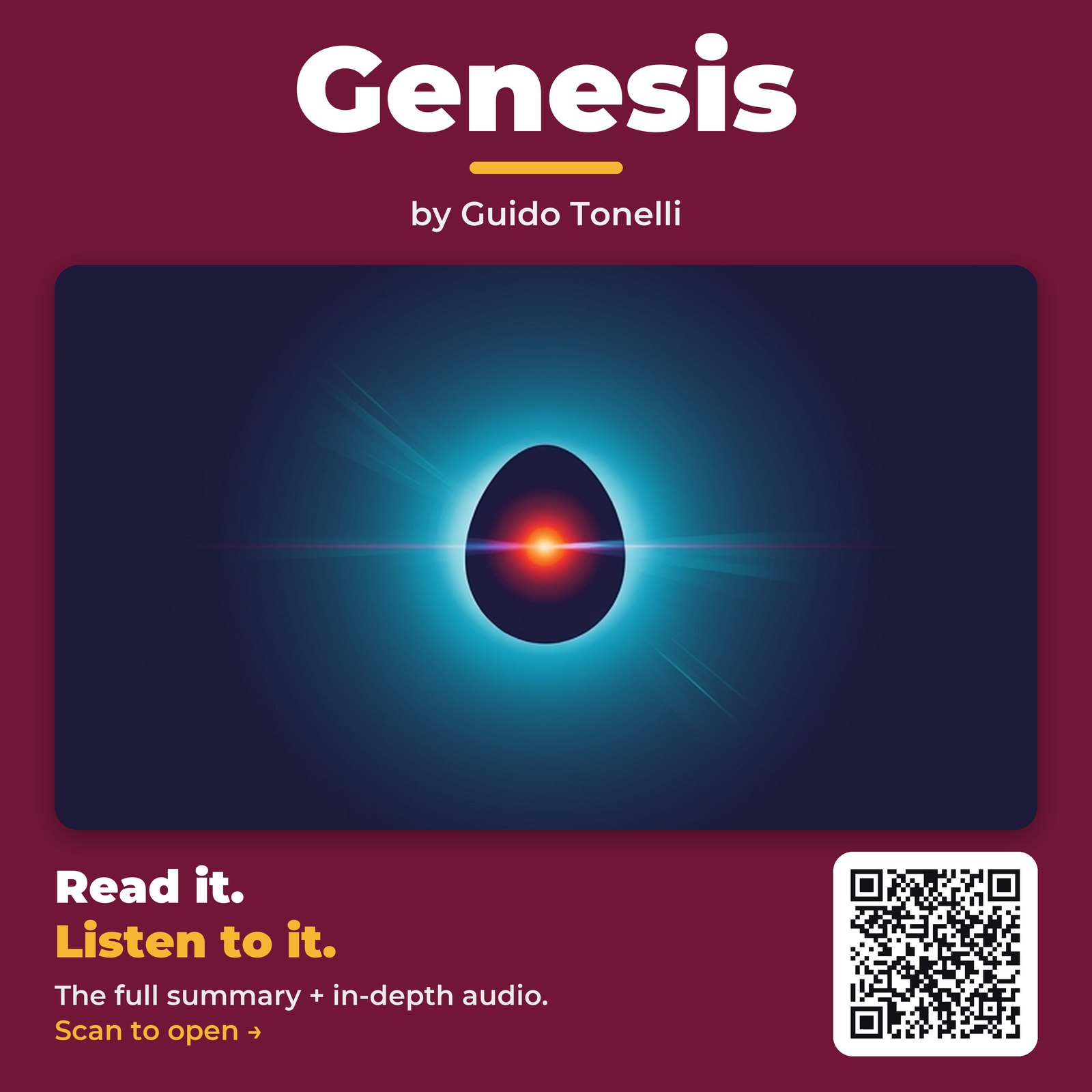 Genesis — by Guido Tonelli