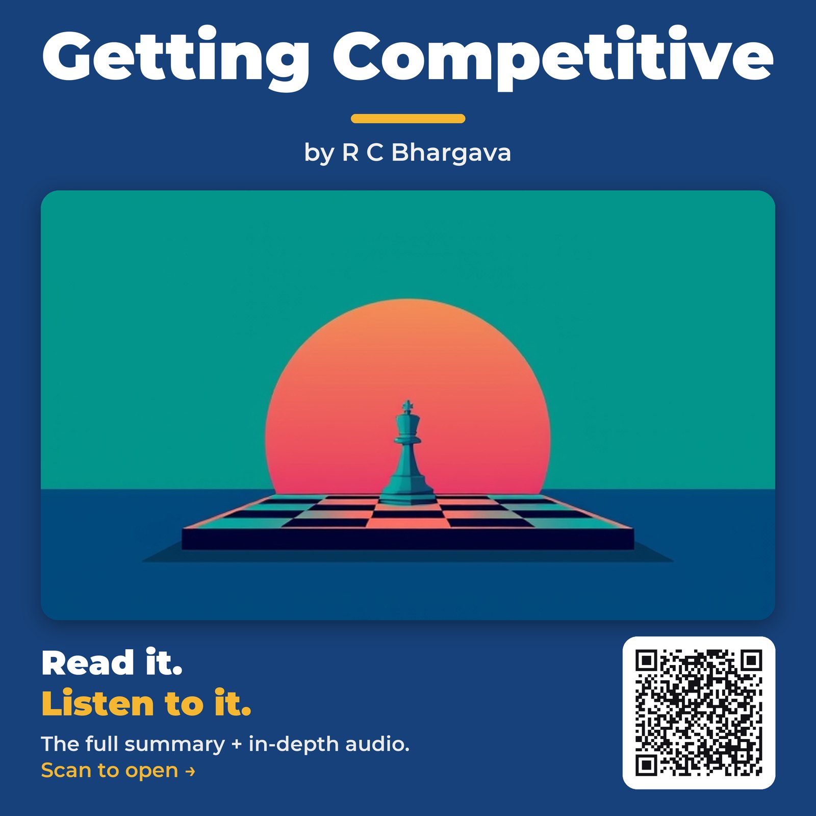 Getting Competitive — by R C Bhargava