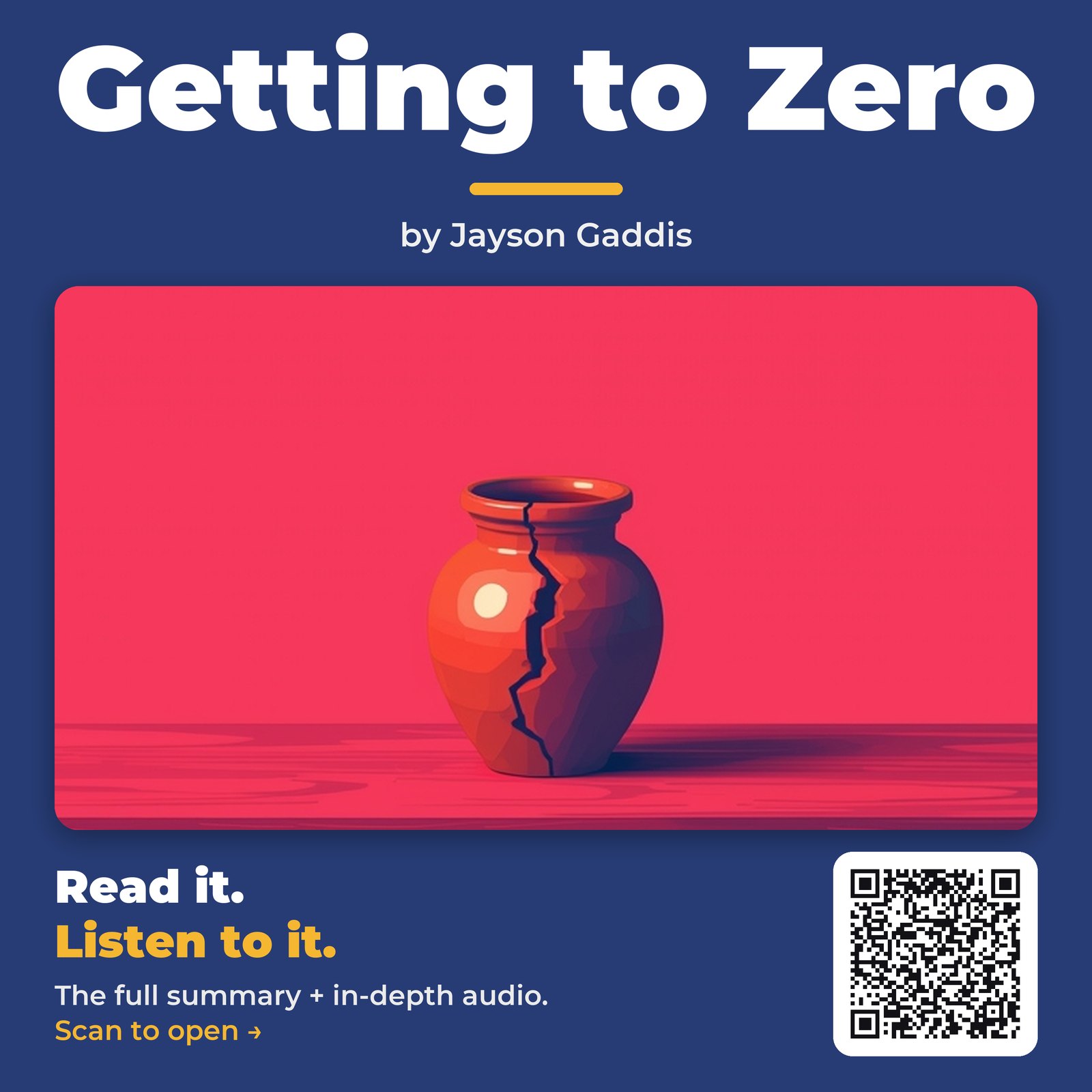 Getting to Zero — by Jayson Gaddis
