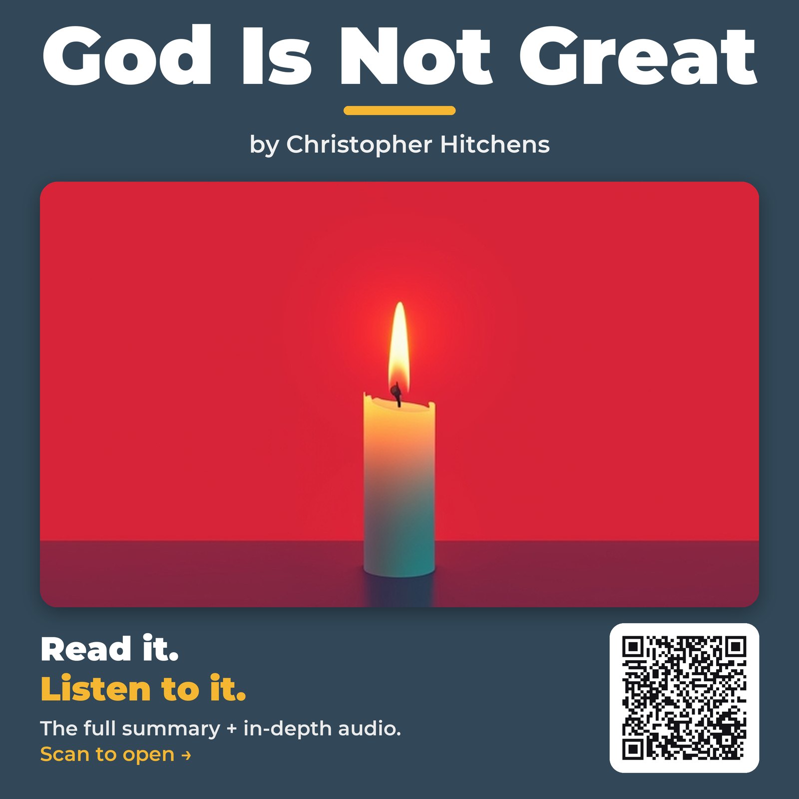 God Is Not Great — by Christopher Hitchens