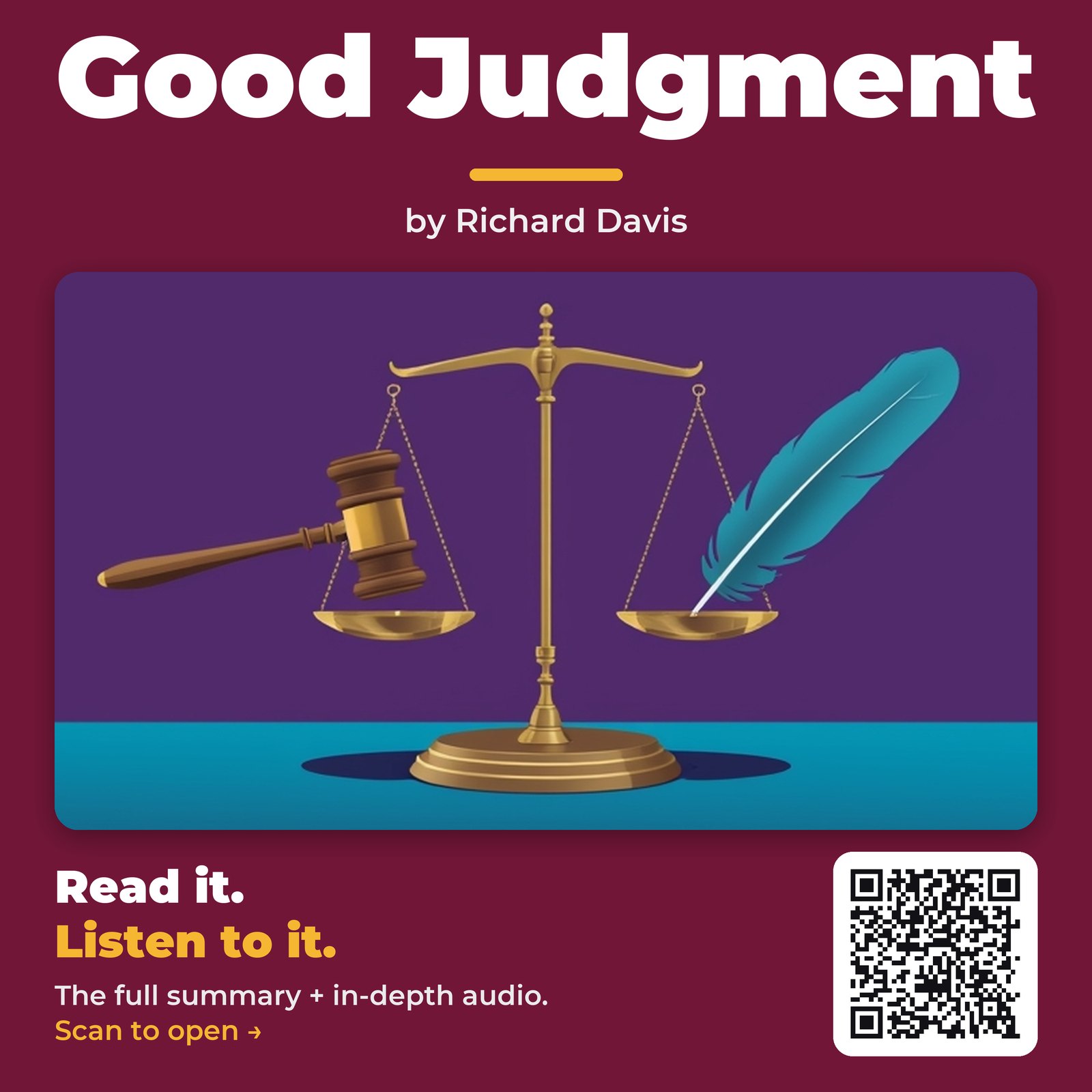 Good Judgment — by Richard Davis
