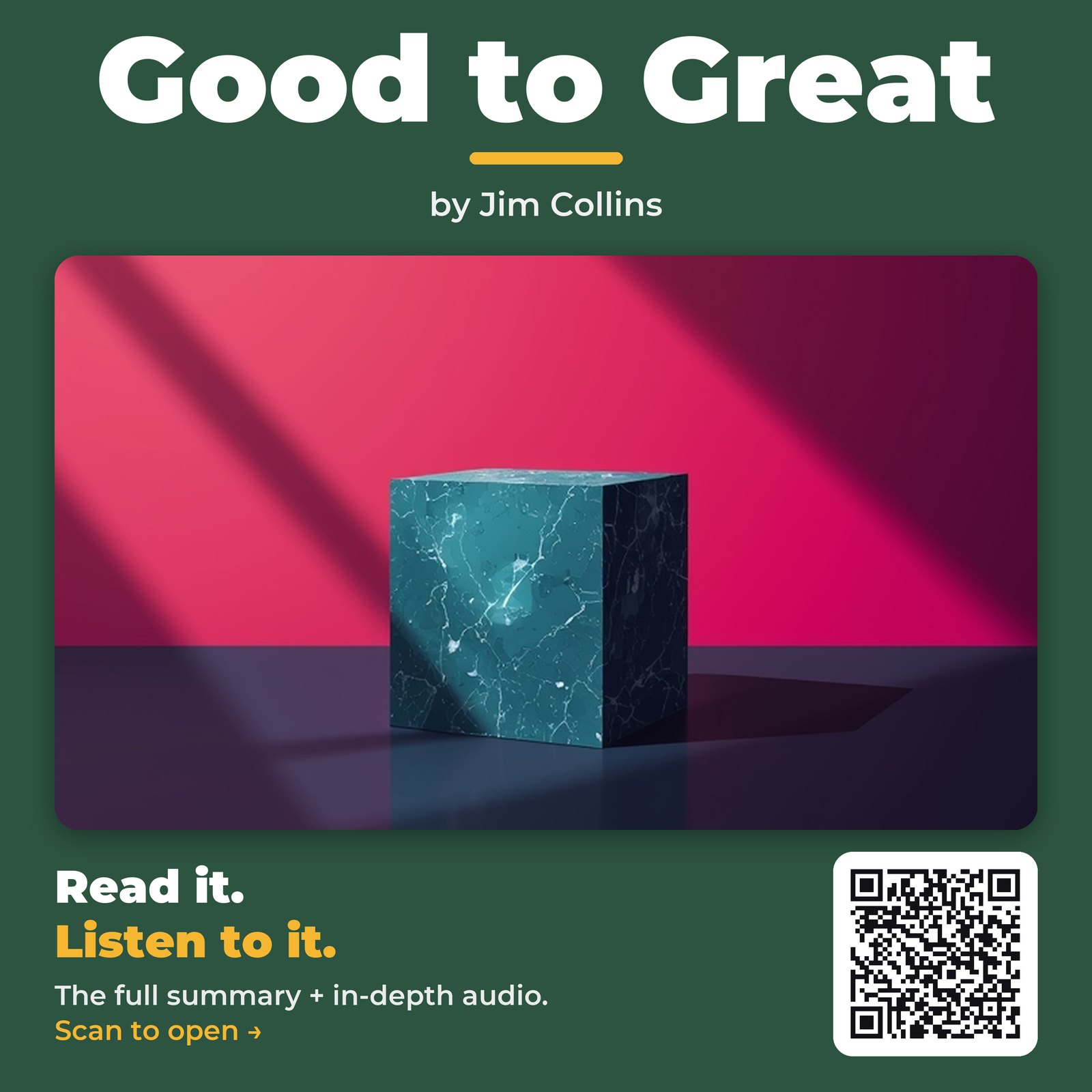 Good to Great — by Jim Collins