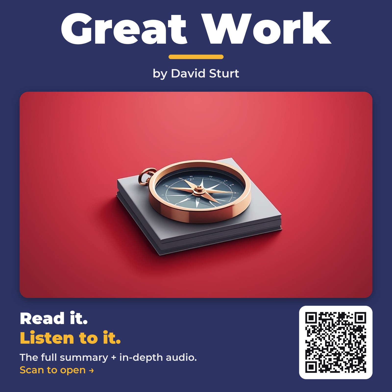 Great Work — by David Sturt