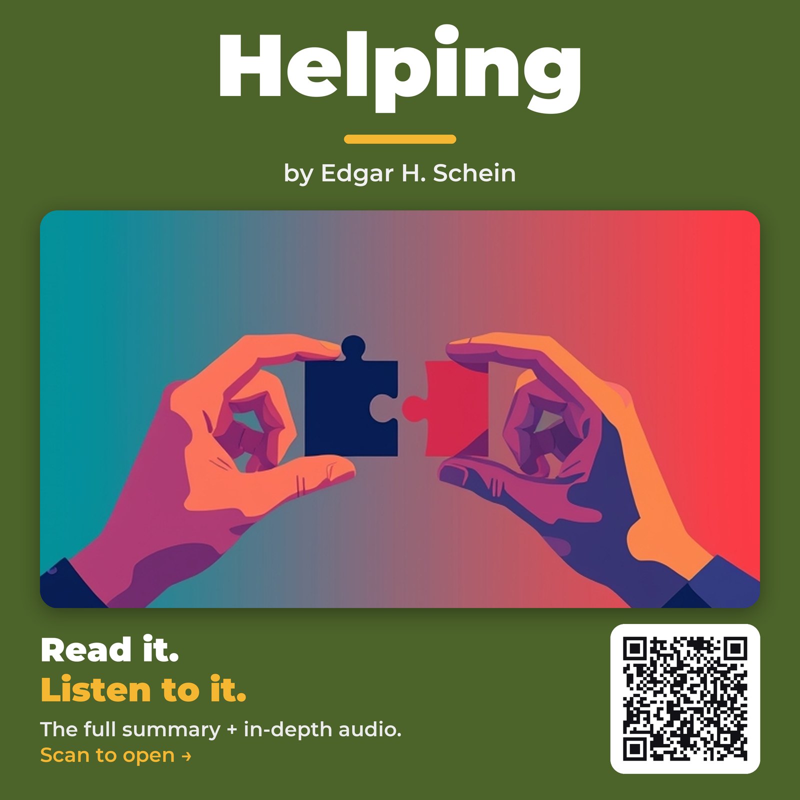 Helping — by Edgar H. Schein
