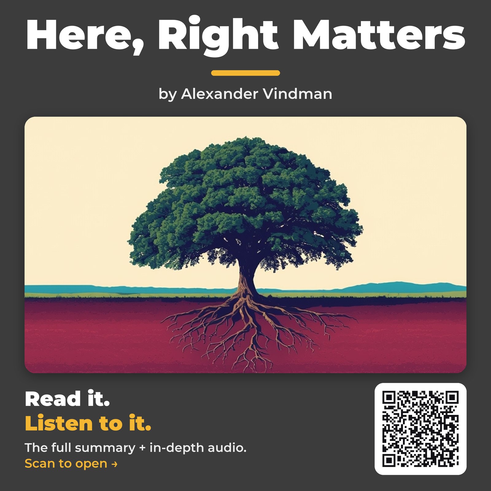 Here, Right Matters — by Alexander Vindman