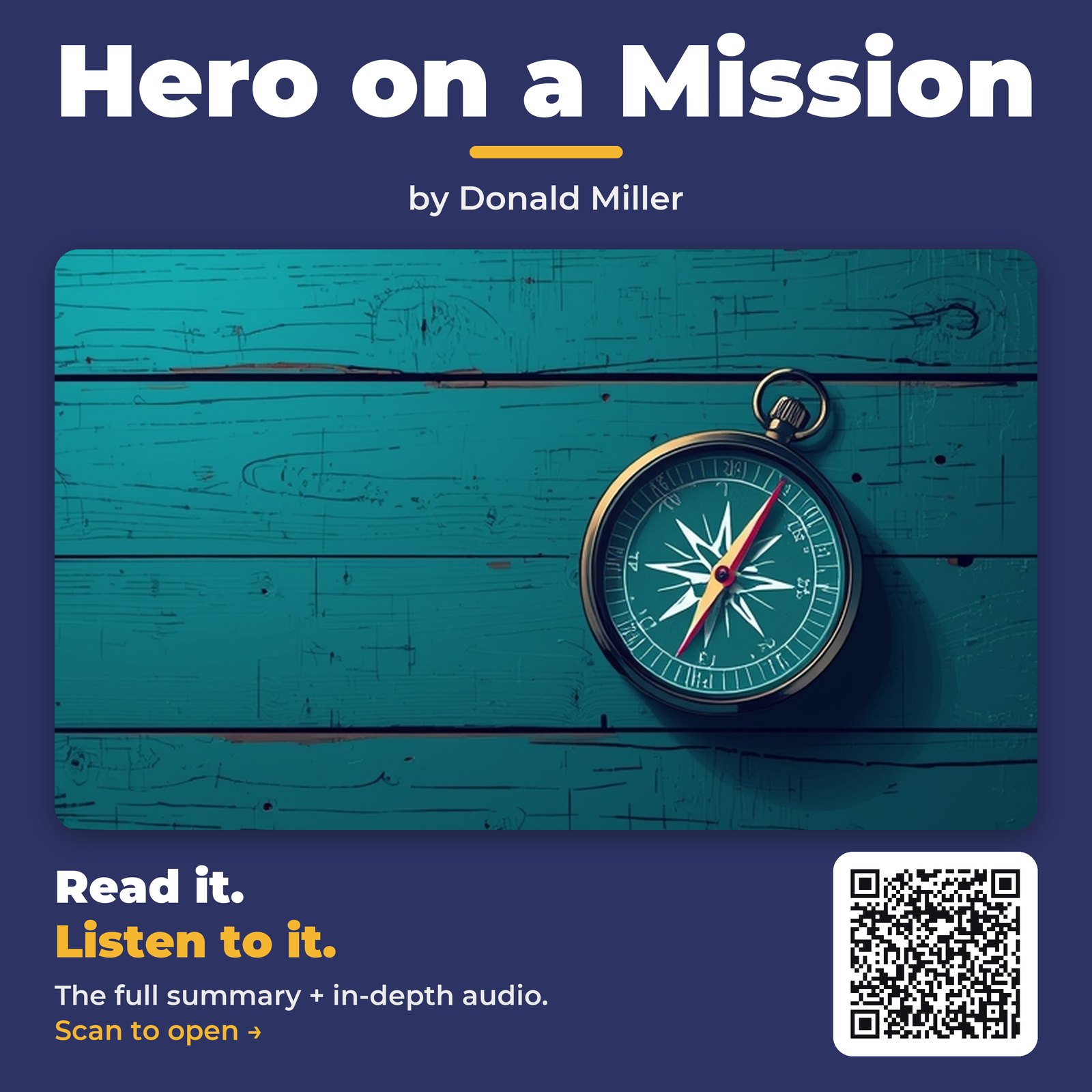 Hero on a Mission — by Donald Miller