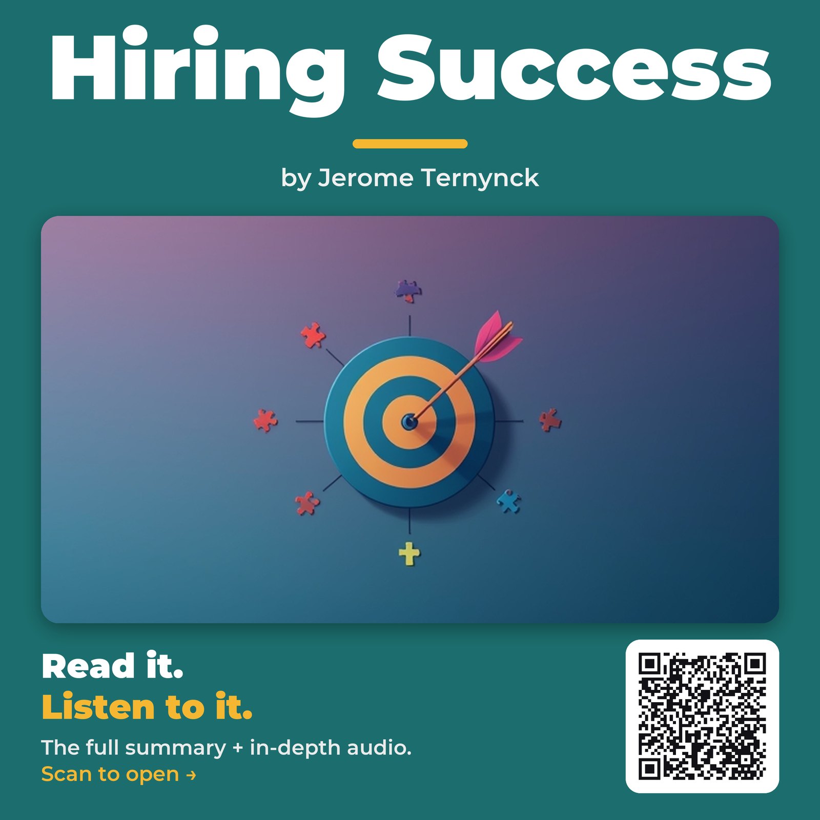 Hiring Success — by Jerome Ternynck