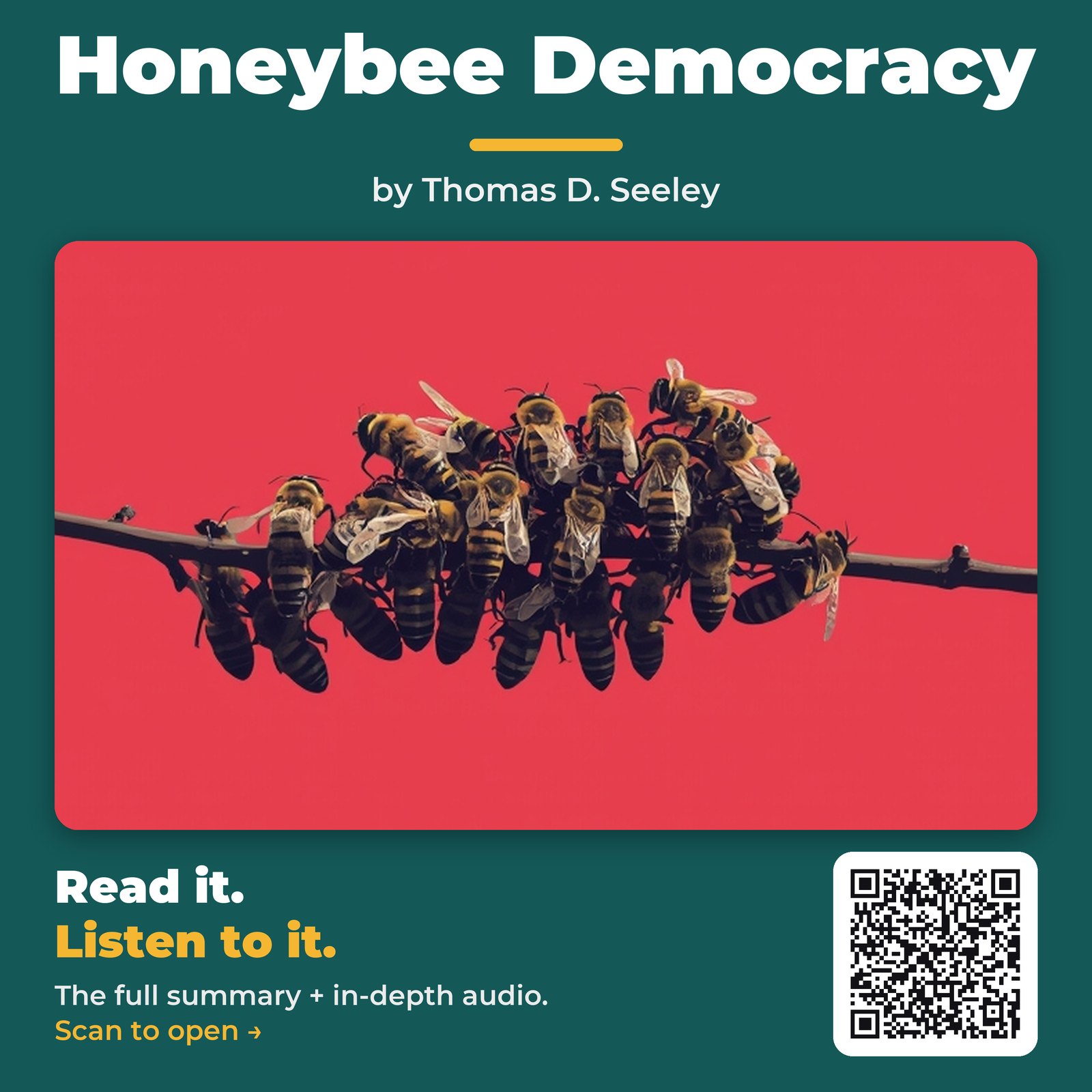 Honeybee Democracy — by Thomas D. Seeley