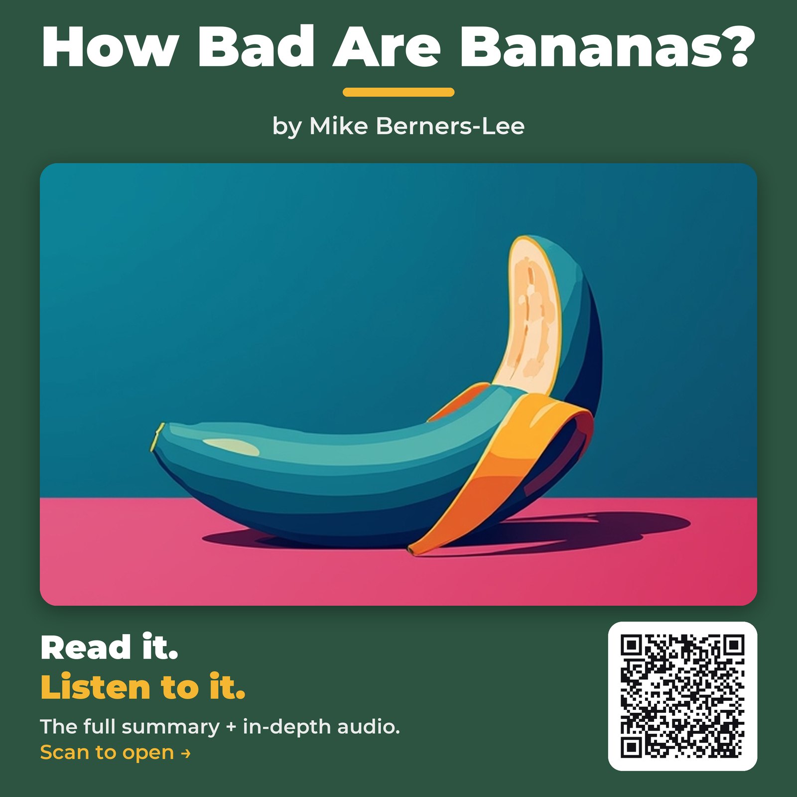 How Bad Are Bananas? — by Mike Berners-Lee