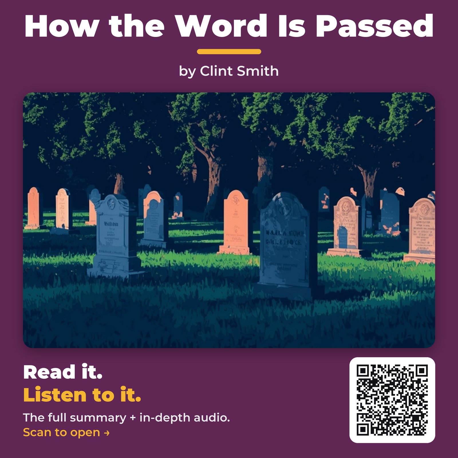 How the Word Is Passed — by Clint Smith