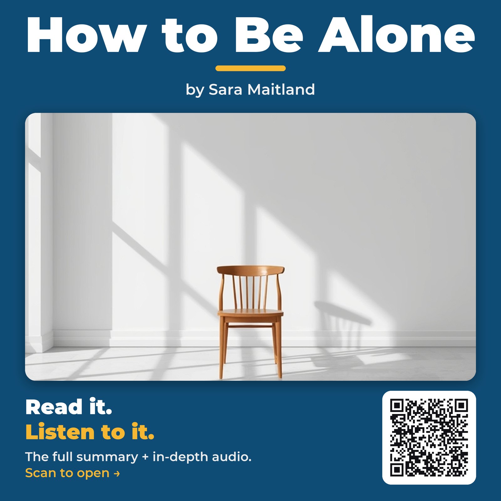 How to Be Alone — by Sara Maitland