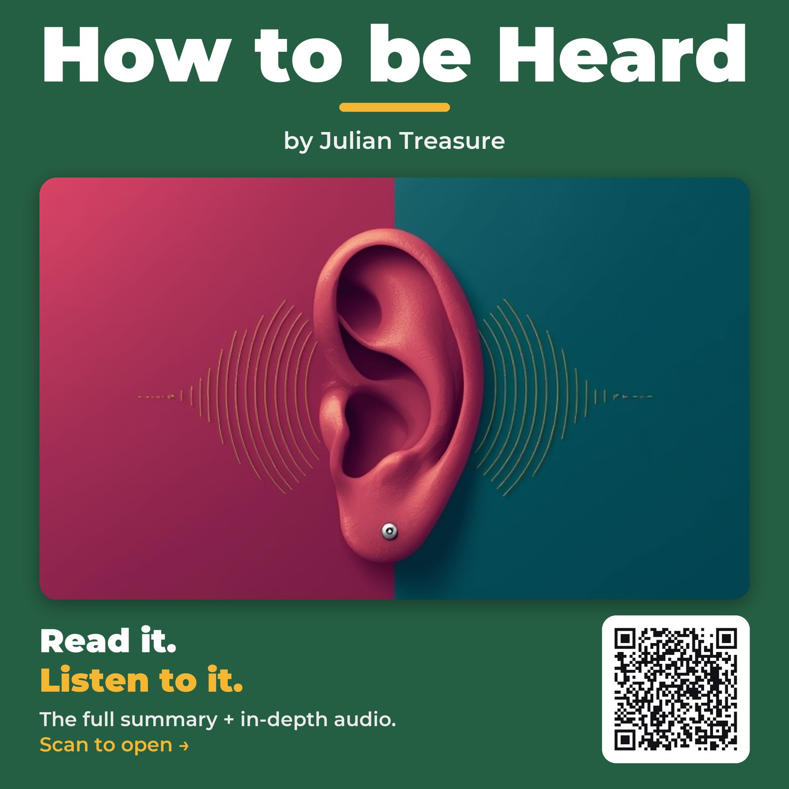 How to be Heard — by Julian Treasure