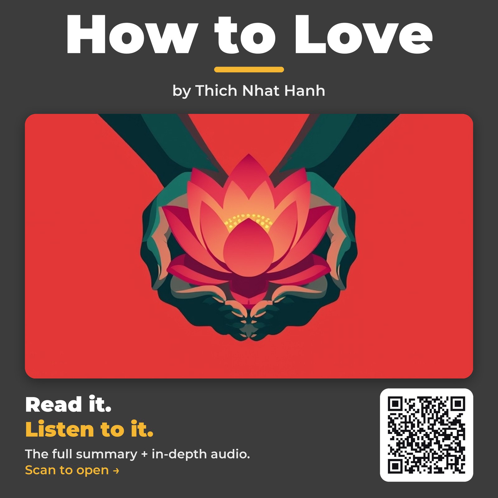 How to Love — by Thich Nhat Hanh