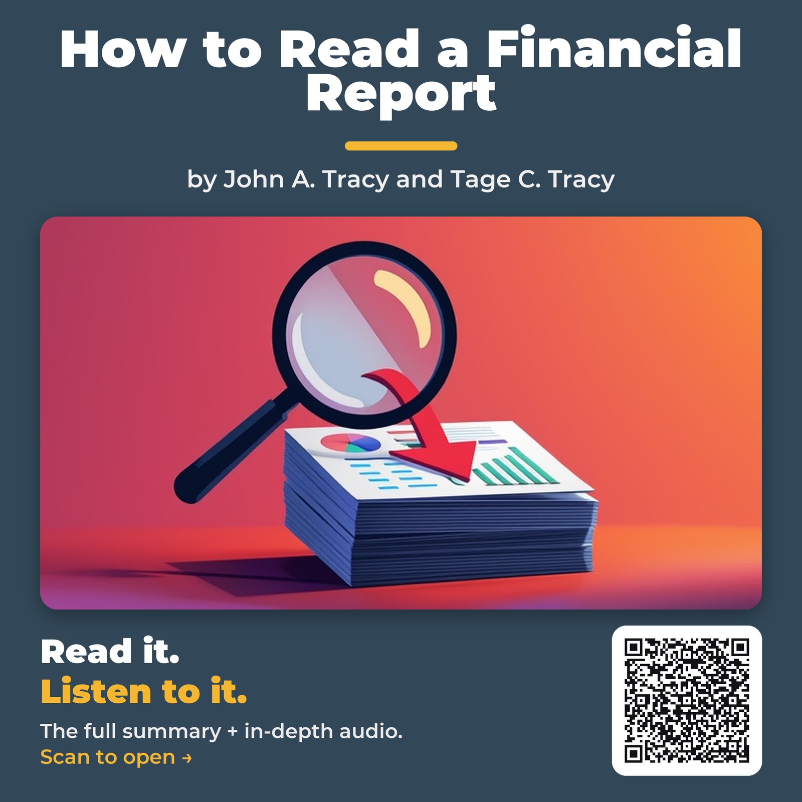 How to Read a Financial Report — by John A. Tracy and Tage C. Tracy